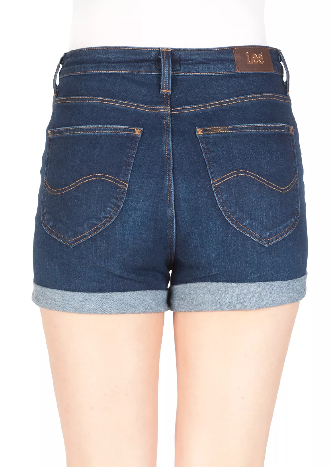 Lee Damen Jeans Short High Short -Blau - Dark Urban Indigo günstig online kaufen