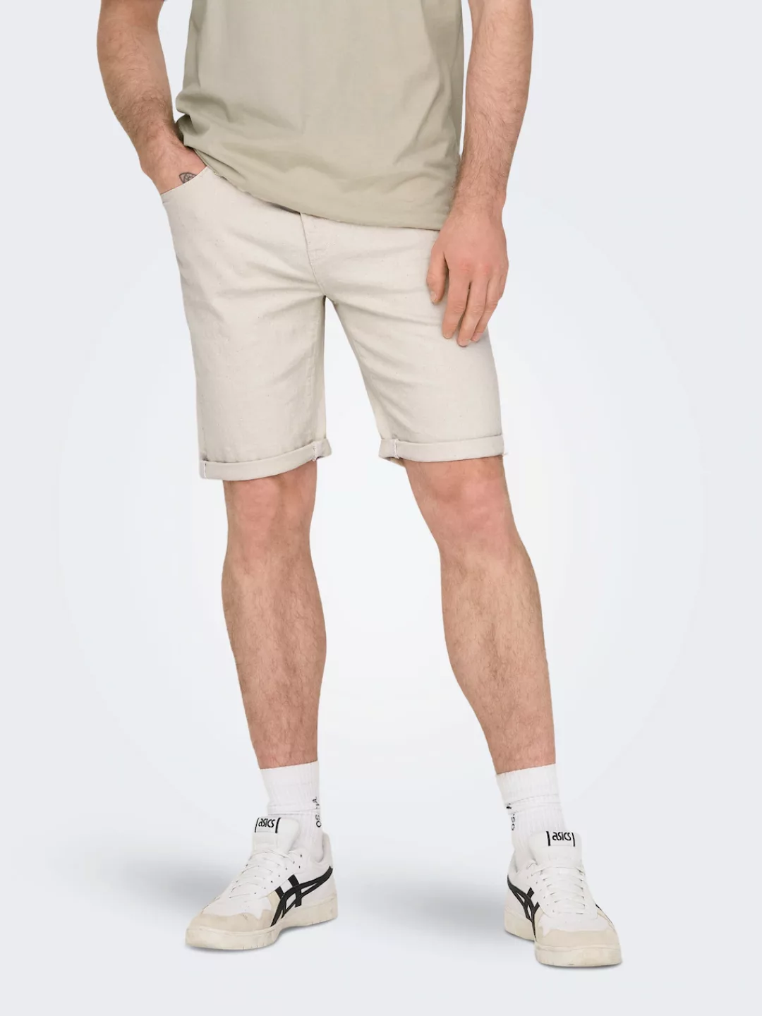 ONLY & SONS Shorts "ONSPLY ECRU 9296 AZG DNM SHORTS" günstig online kaufen