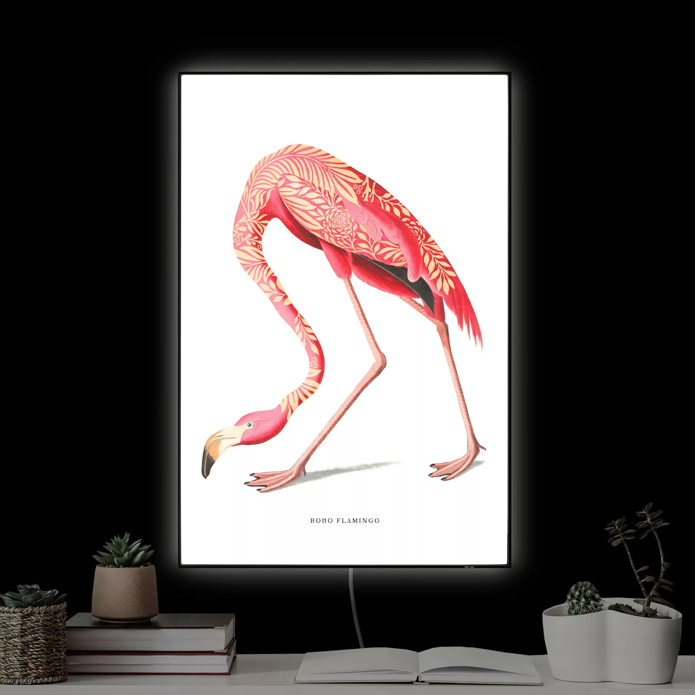 LED-Wechselbild Boho Vogel - Flamingo günstig online kaufen