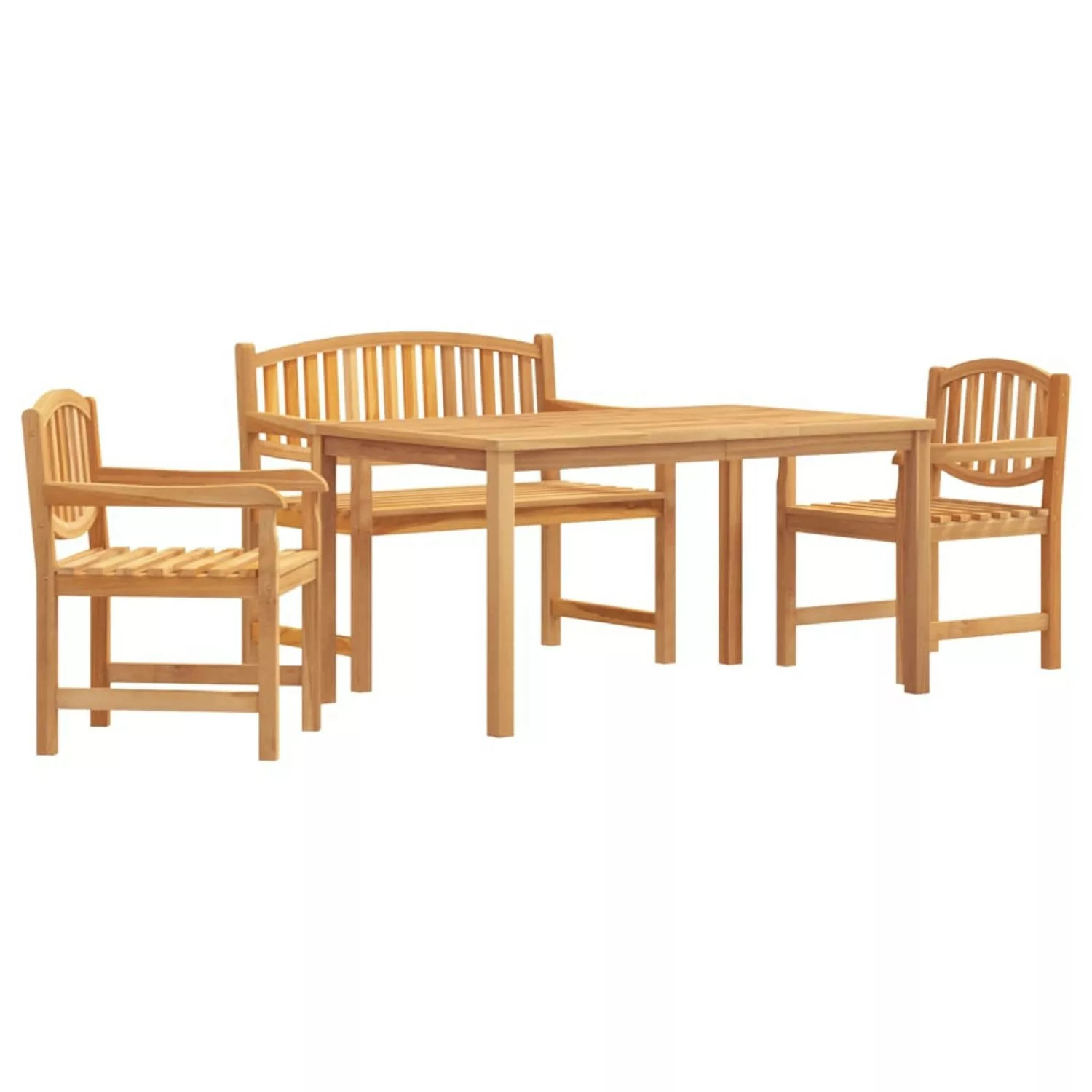 vidaXL 4-tlg Garten-Essgruppe Massivholz Teak Modell 16 günstig online kaufen