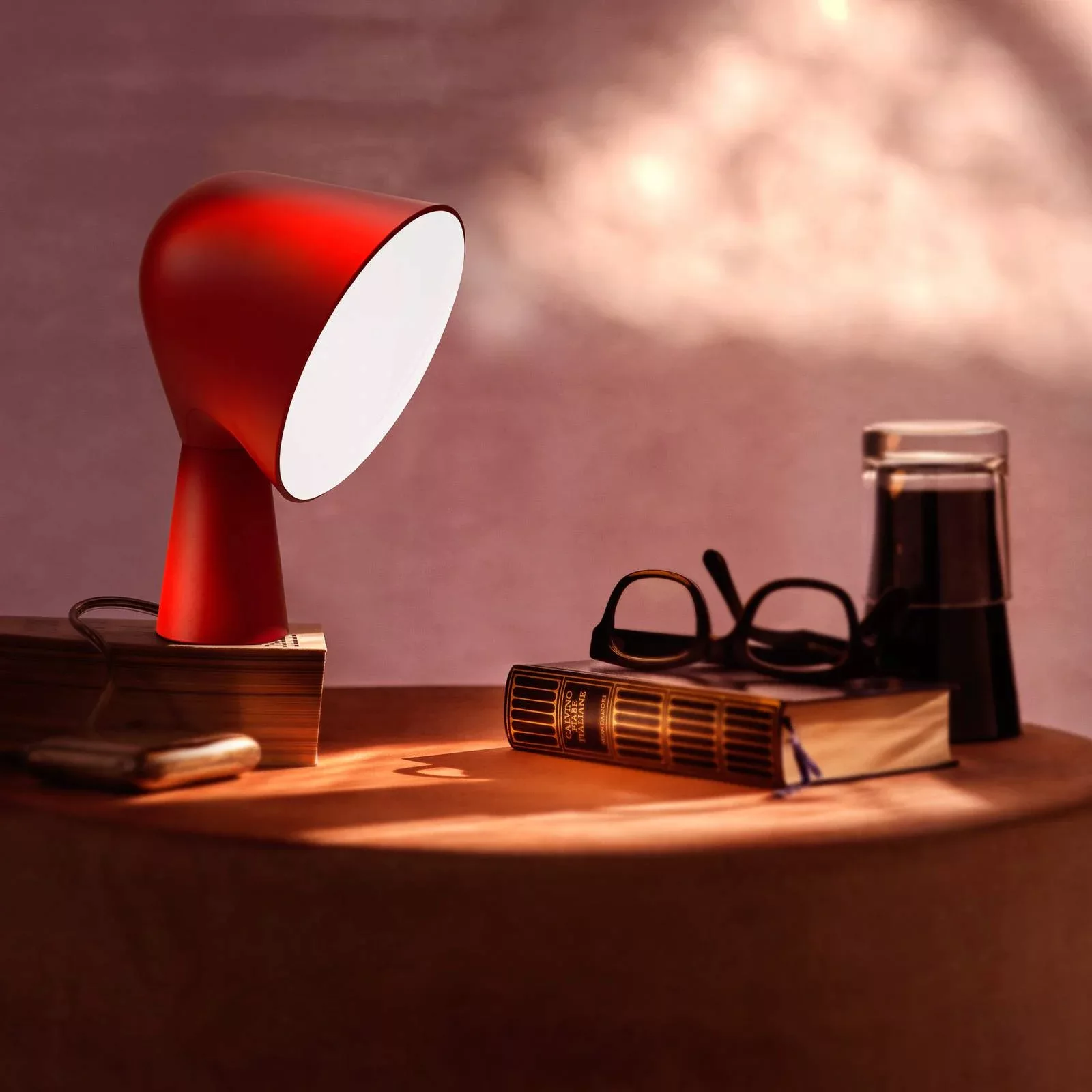 Foscarini Binic Designer-Tischleuchte, rot günstig online kaufen