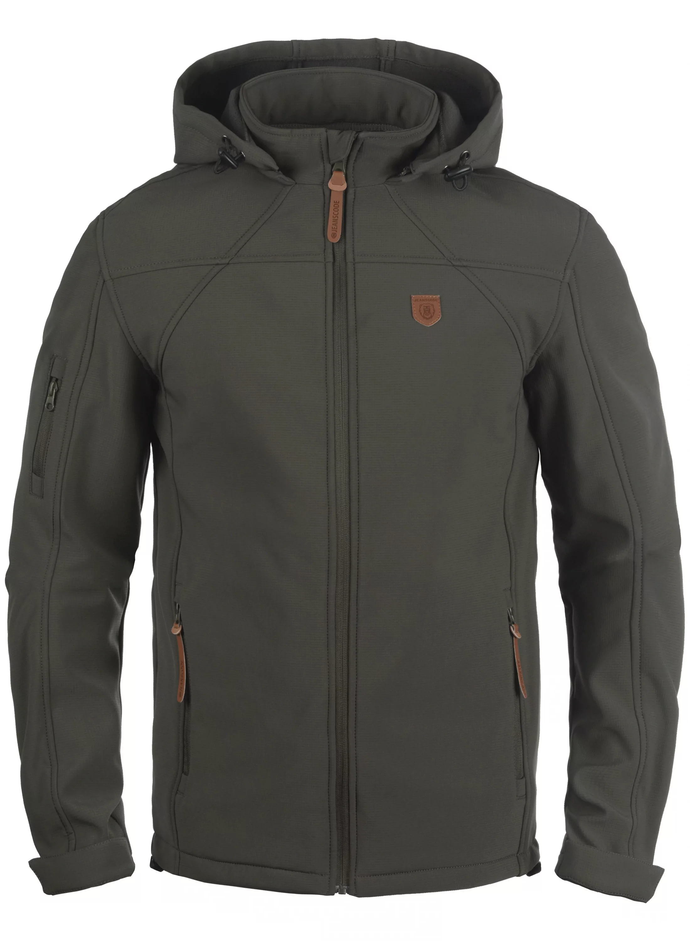 Indicode Softshelljacke IDJonas Übergangsjacke mit abnehmbarer Kapuze günstig online kaufen