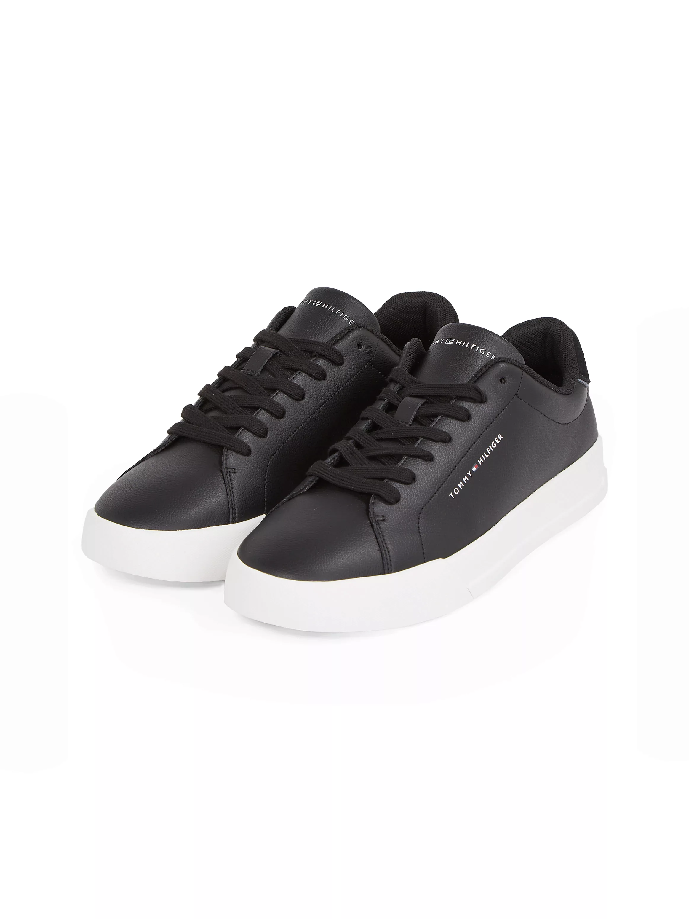 Tommy Hilfiger Plateausneaker "TH COURT LTH DETAIL ESS", Freizeitschuh, Hal günstig online kaufen