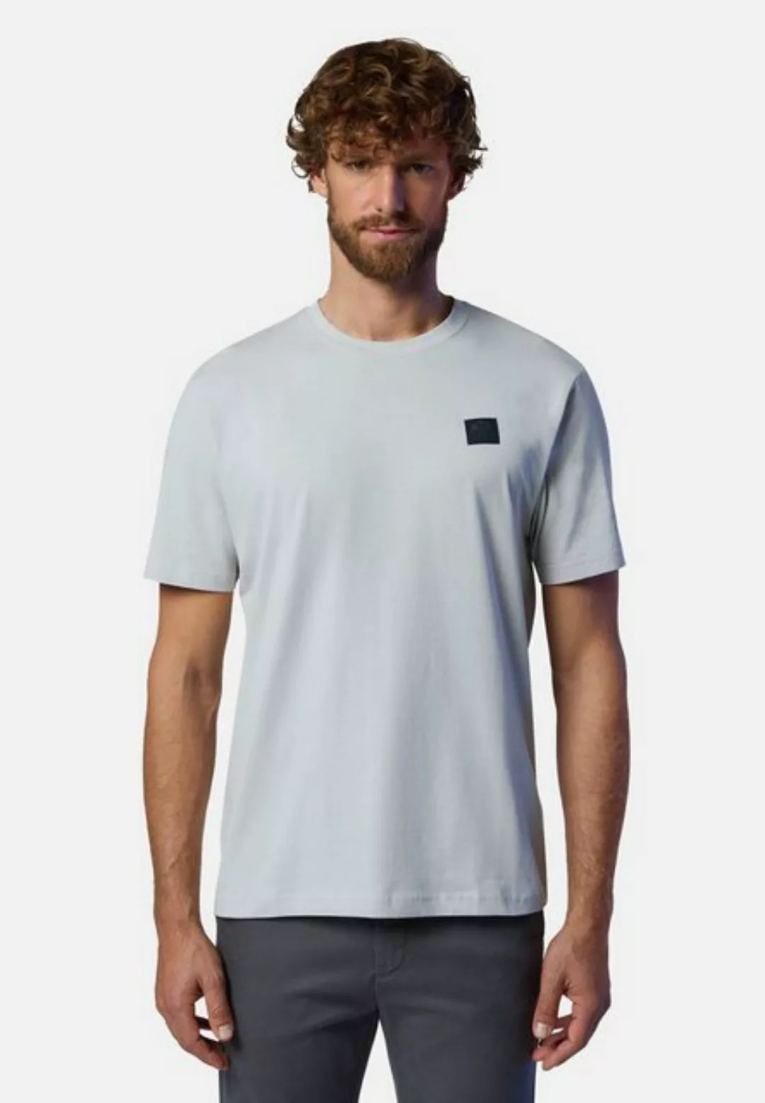 North Sails T-Shirt T-Shirt mit Logo-Aufnäher mit klassischem Design günstig online kaufen
