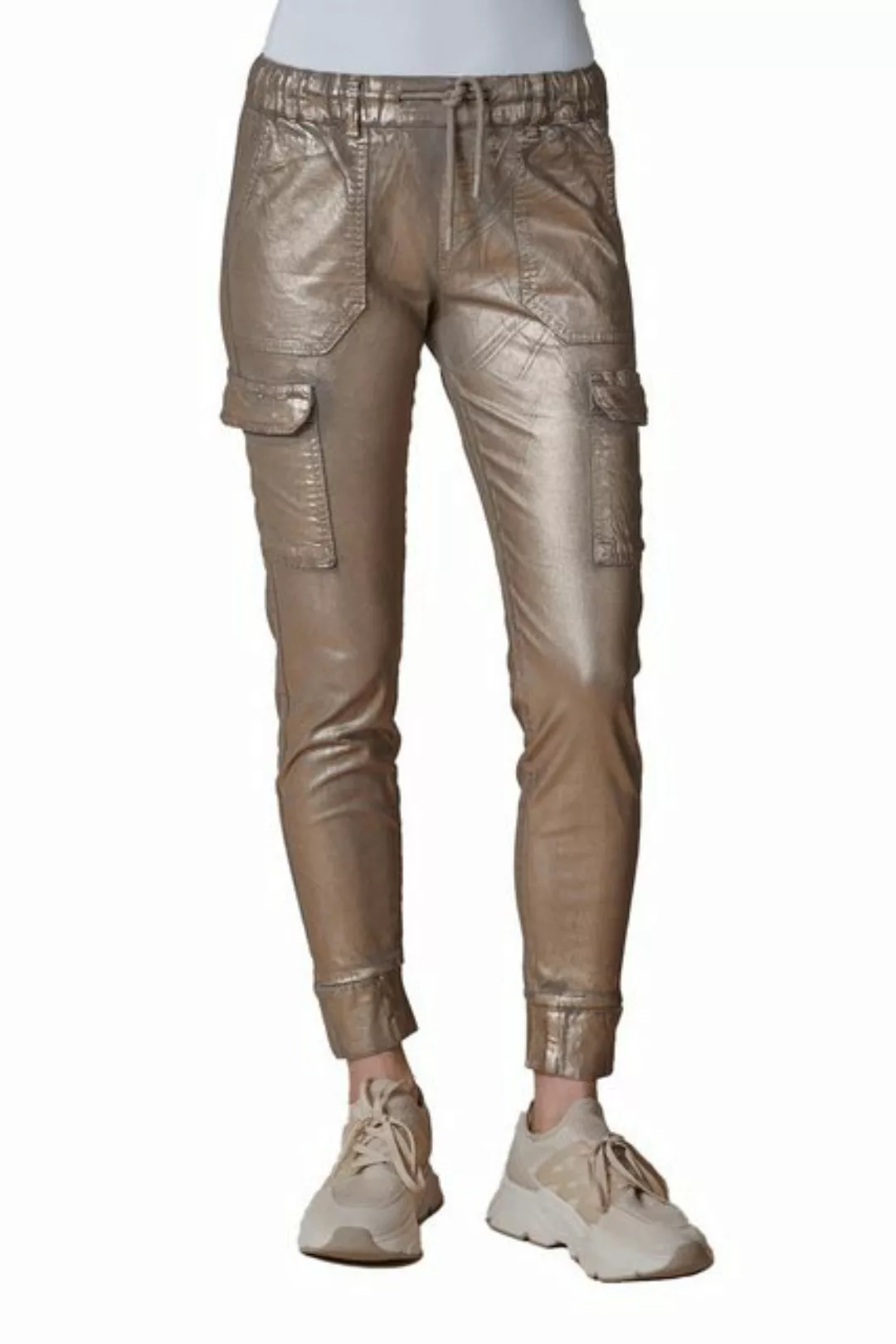 Zhrill Chinos Cargohose ZHDAISEY SHINE Gold (0-tlg) angenehmer Tragekomfort günstig online kaufen