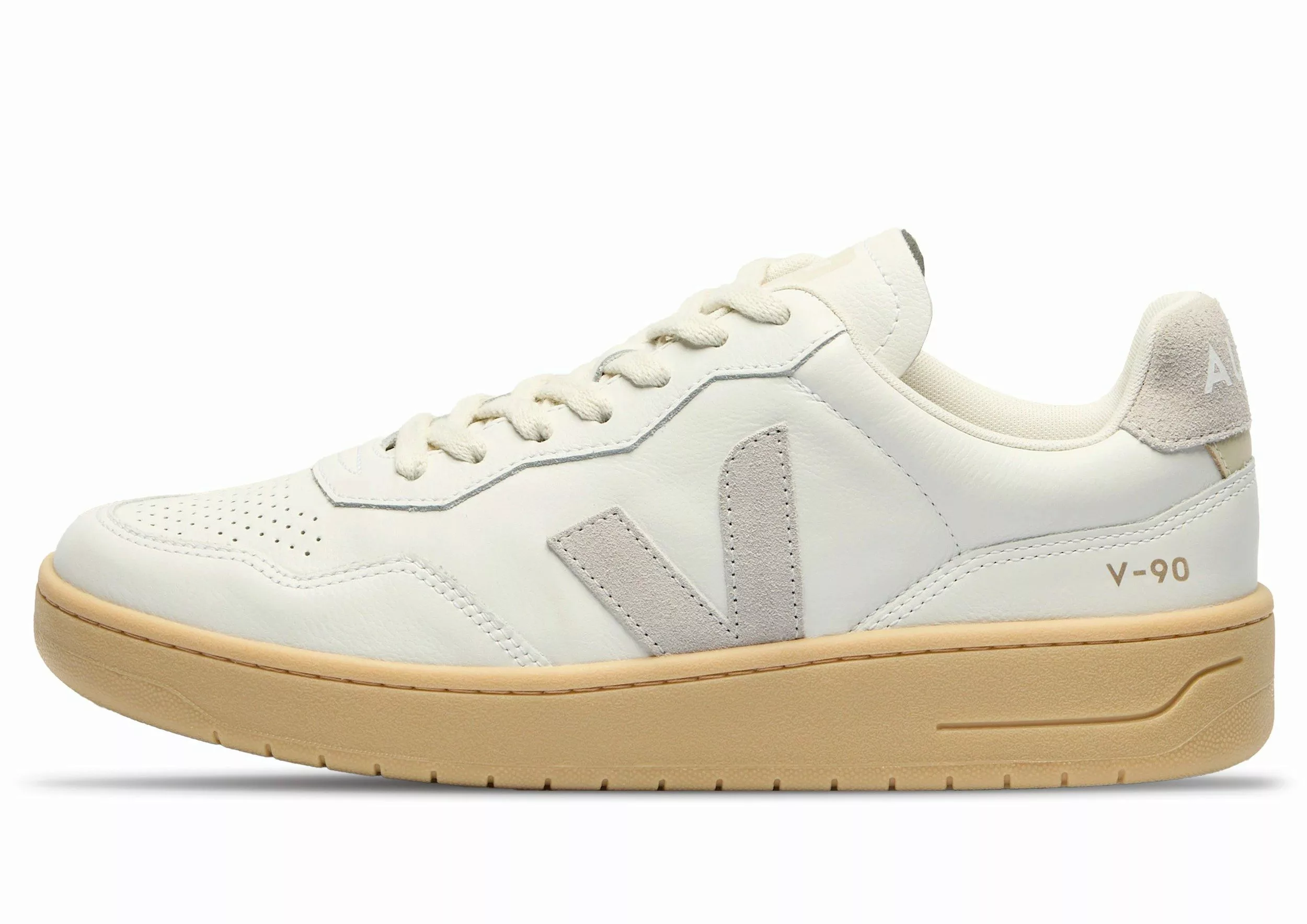 VEJA V-90 Leather, weiß Sneaker günstig online kaufen