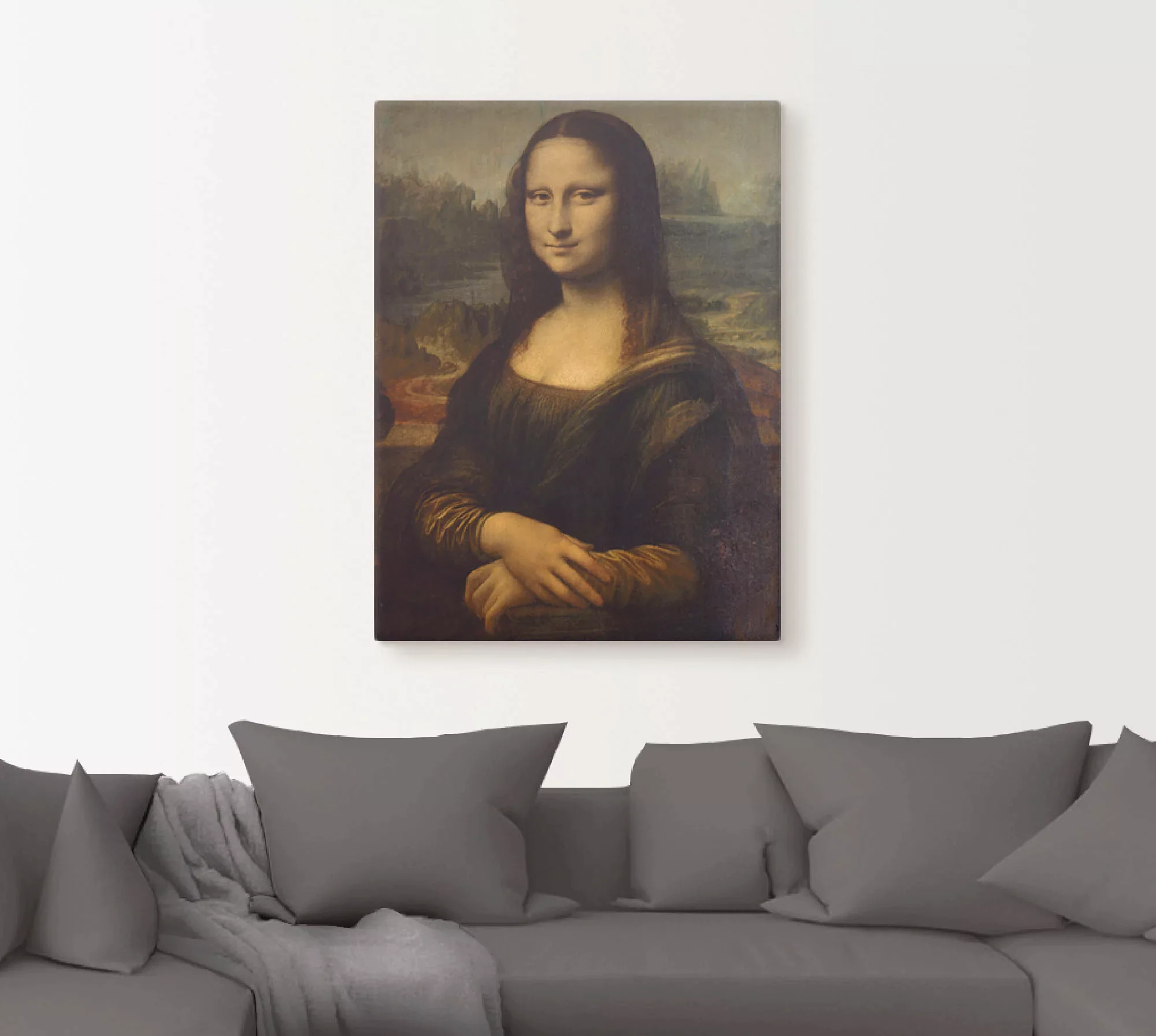 Artland Wandbild »Mona Lisa. Um 1503«, Porträts, (1 St.), als Leinwandbild, günstig online kaufen