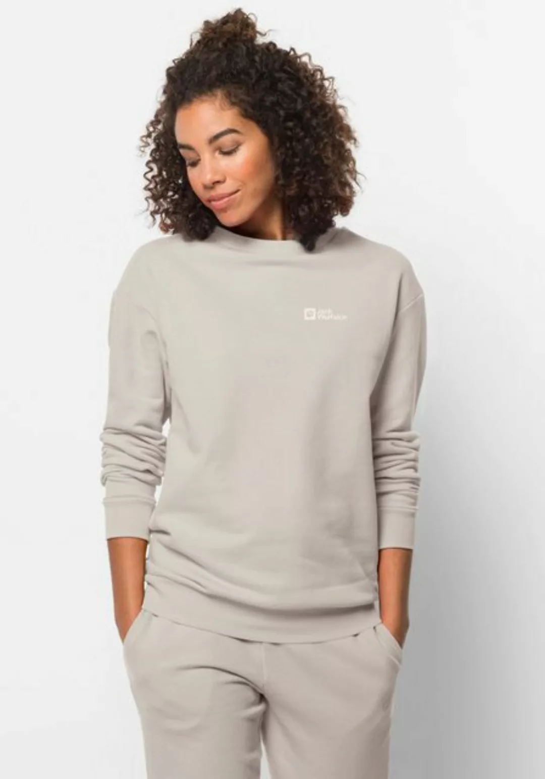 Jack Wolfskin Rundhalspullover "ESSENTIAL CREWNECK W" günstig online kaufen