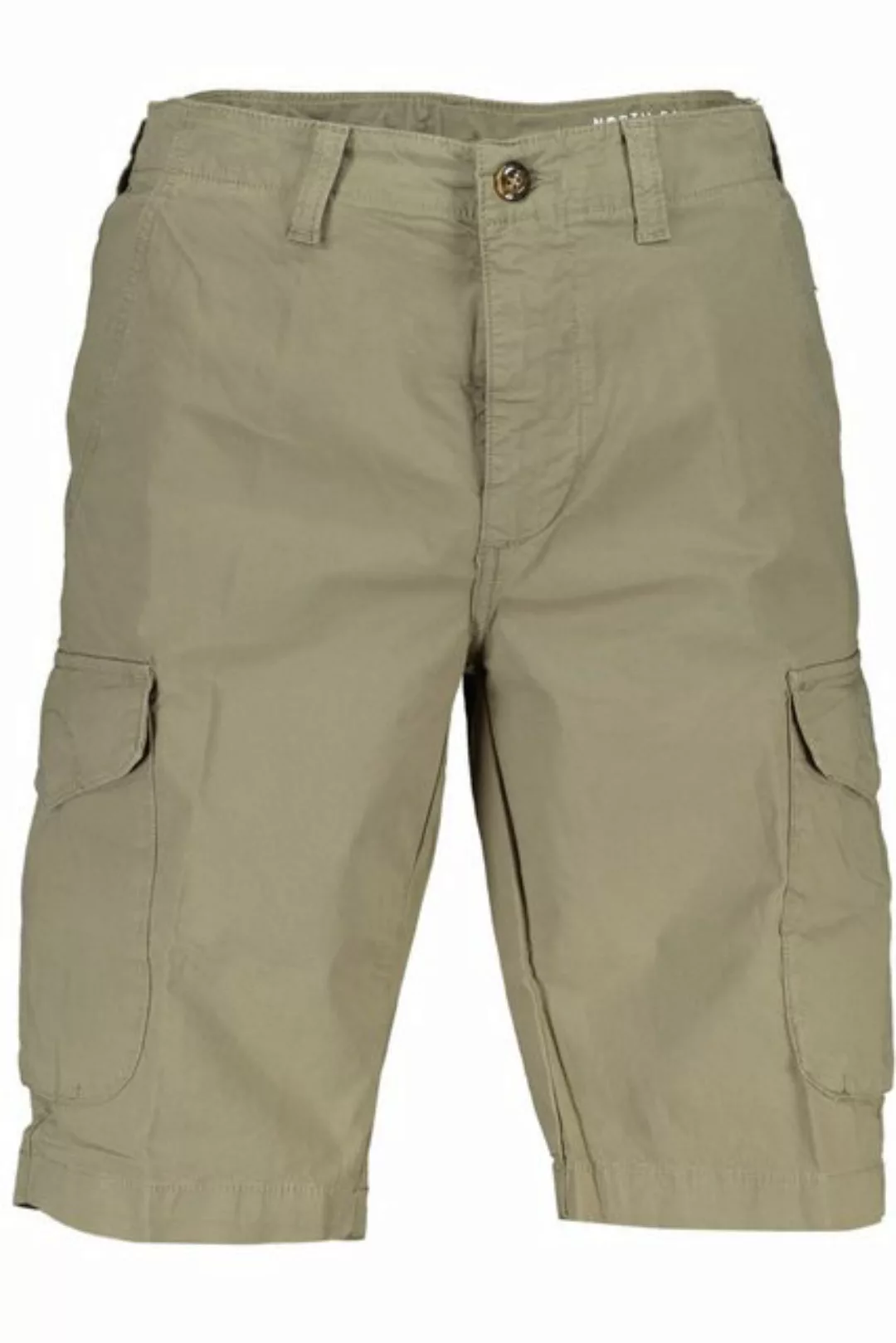 North Sails 5-Pocket-Hose Herren Bermuda Shorts Grün - Regular Fit mit prak günstig online kaufen