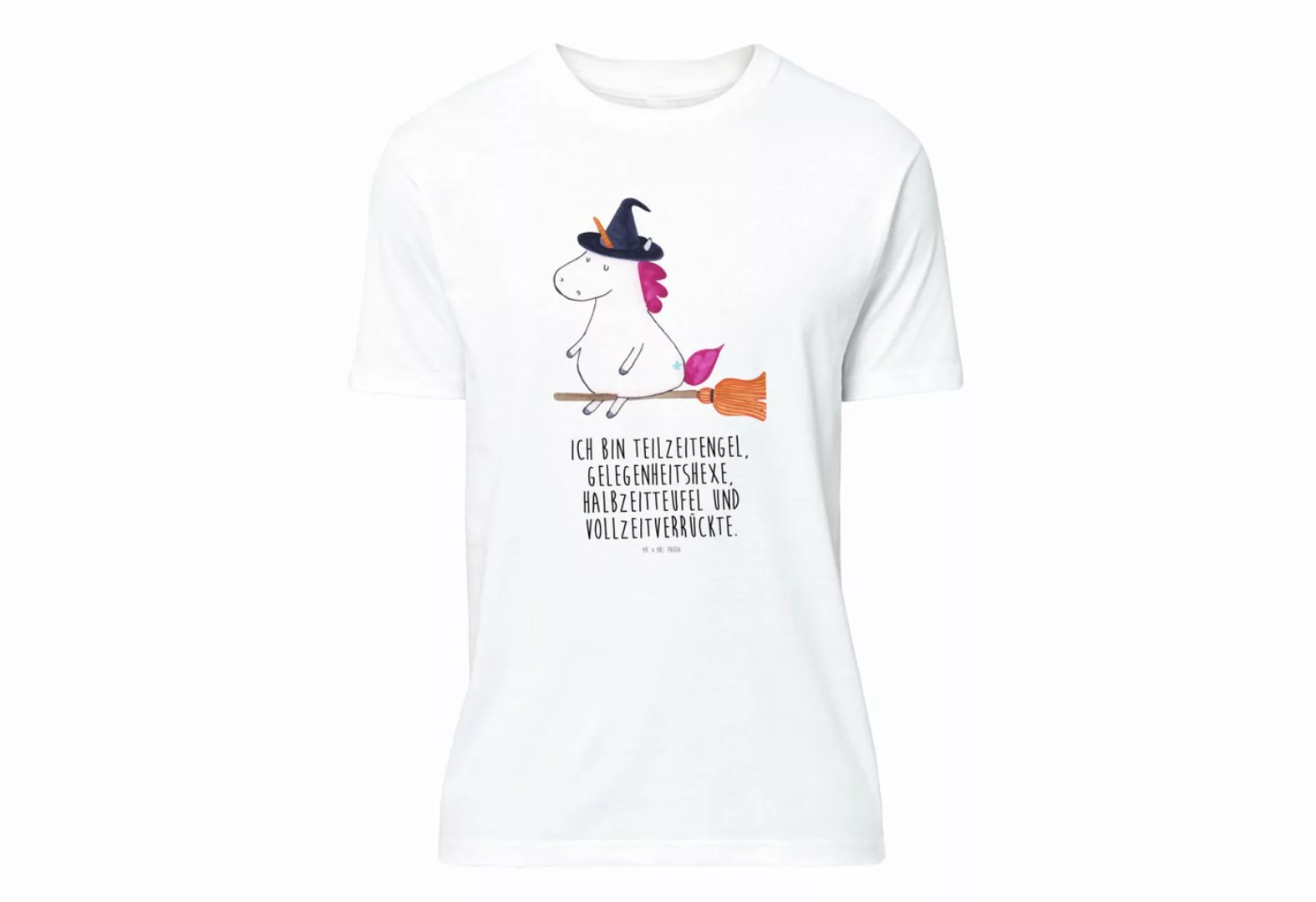 Mr. & Mrs. Panda T-Shirt Einhorn Hexe - Weiß - Geschenk, Tshirt, Ehefrau, P günstig online kaufen