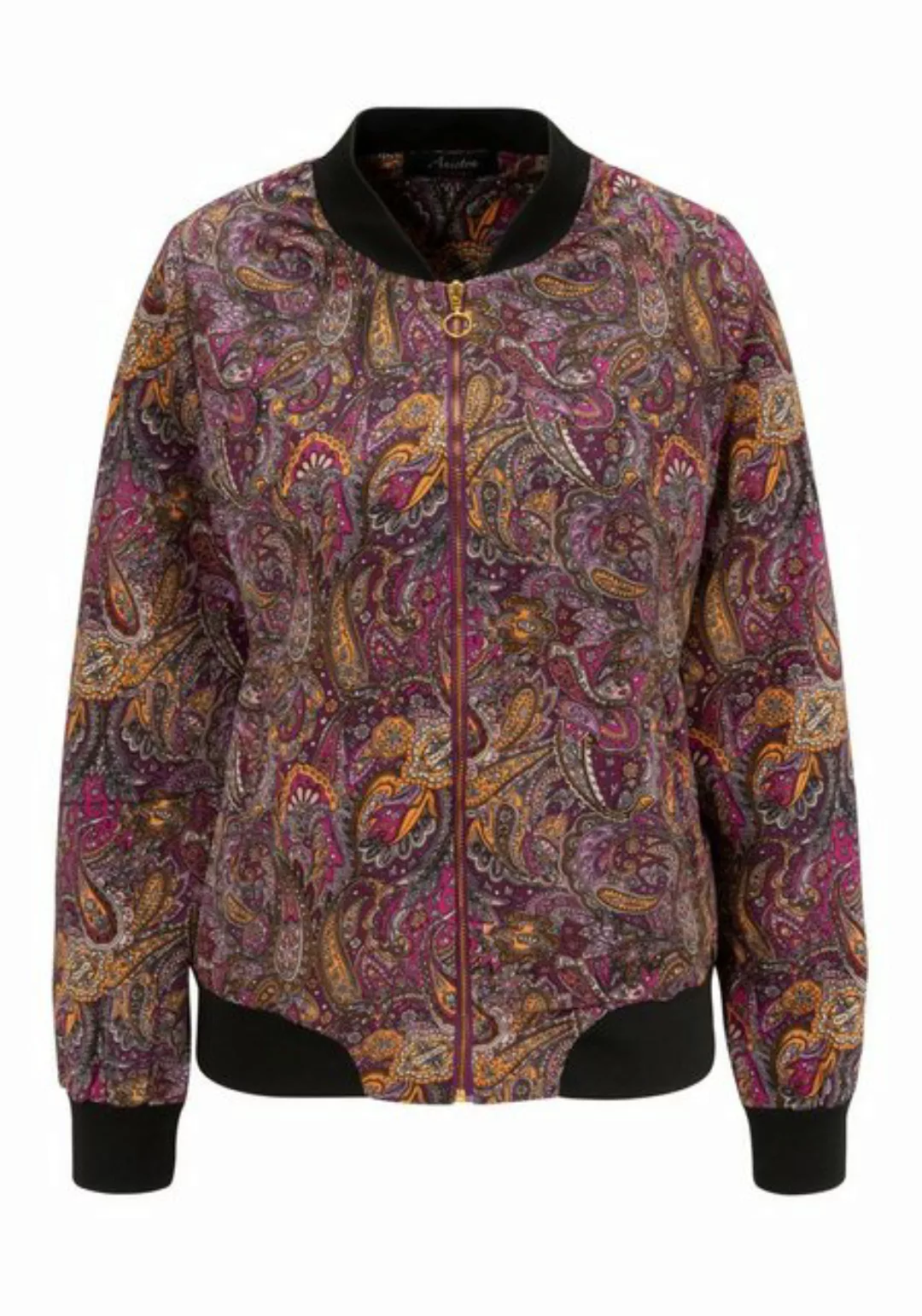 Aniston CASUAL Blouson, mit farbharmonischem, verspieltem Paisley-Muster günstig online kaufen