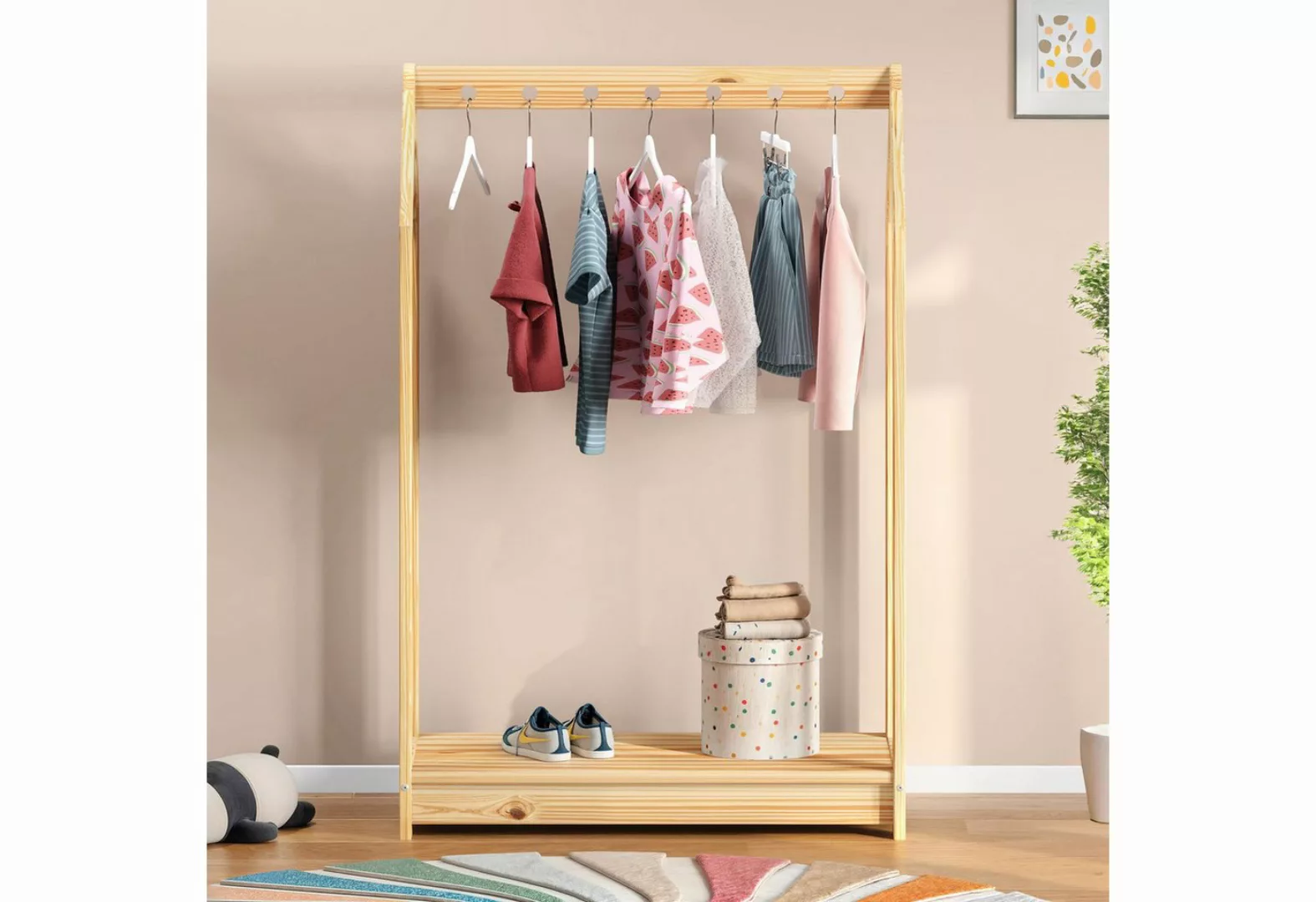 IDIMEX Kinderkleiderschrank SALLY Kinderzimmer Garderobe Kindermöbel günstig online kaufen