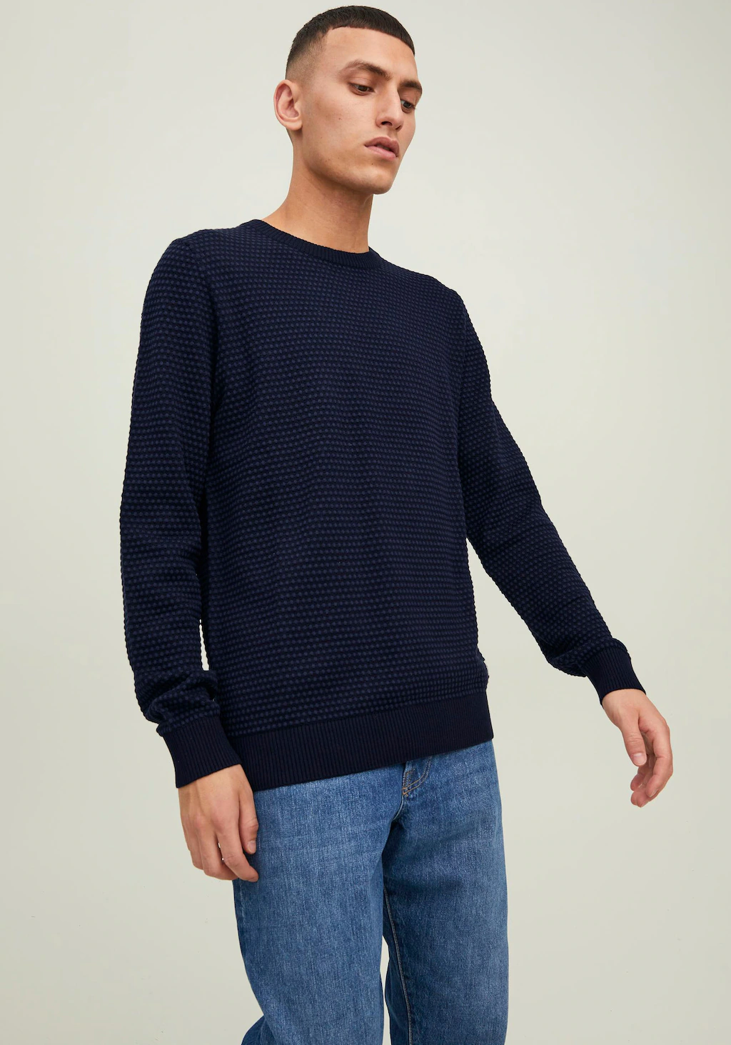 Jack & Jones Herren Rundhals Pullover JJEATLAS günstig online kaufen