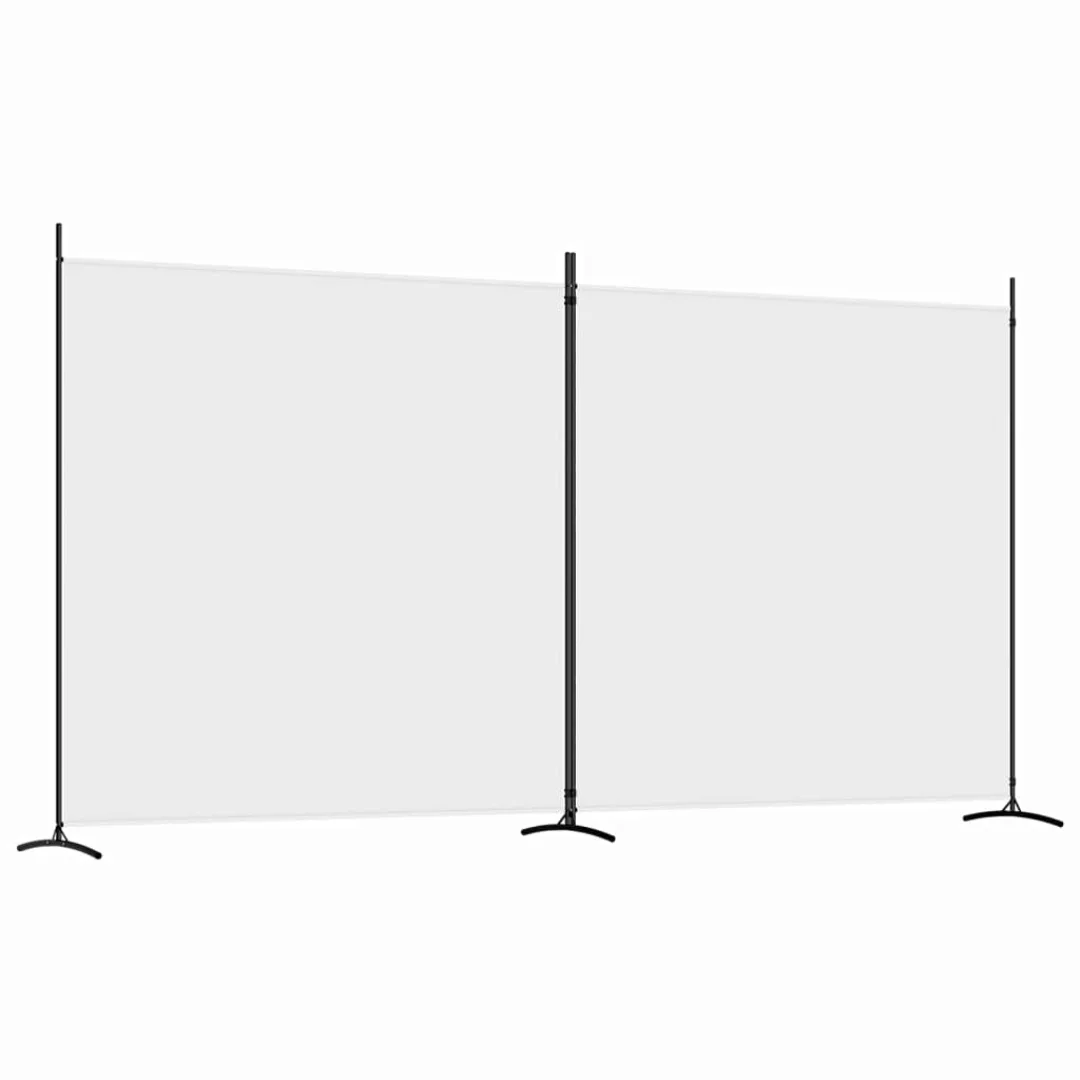 Vidaxl 2-tlg. Paravent Weiß 348x180 Cm Stoff günstig online kaufen