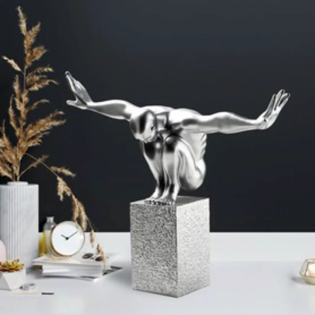 Skulptur 'Performance' silber günstig online kaufen