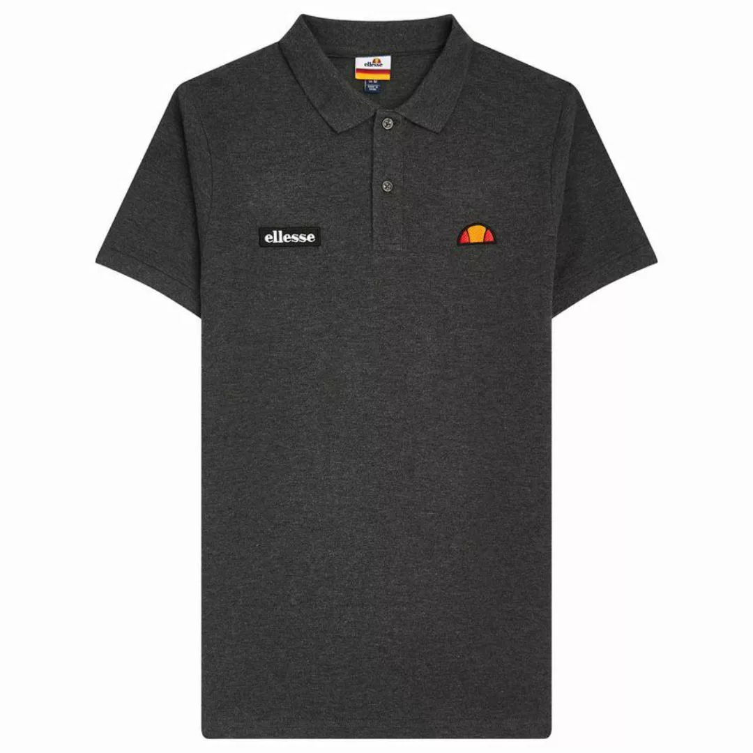 ellesse Herren Polo-Shirt MONTURA - Pique, Kurzarm, Flachstrick-Kragen, Log günstig online kaufen