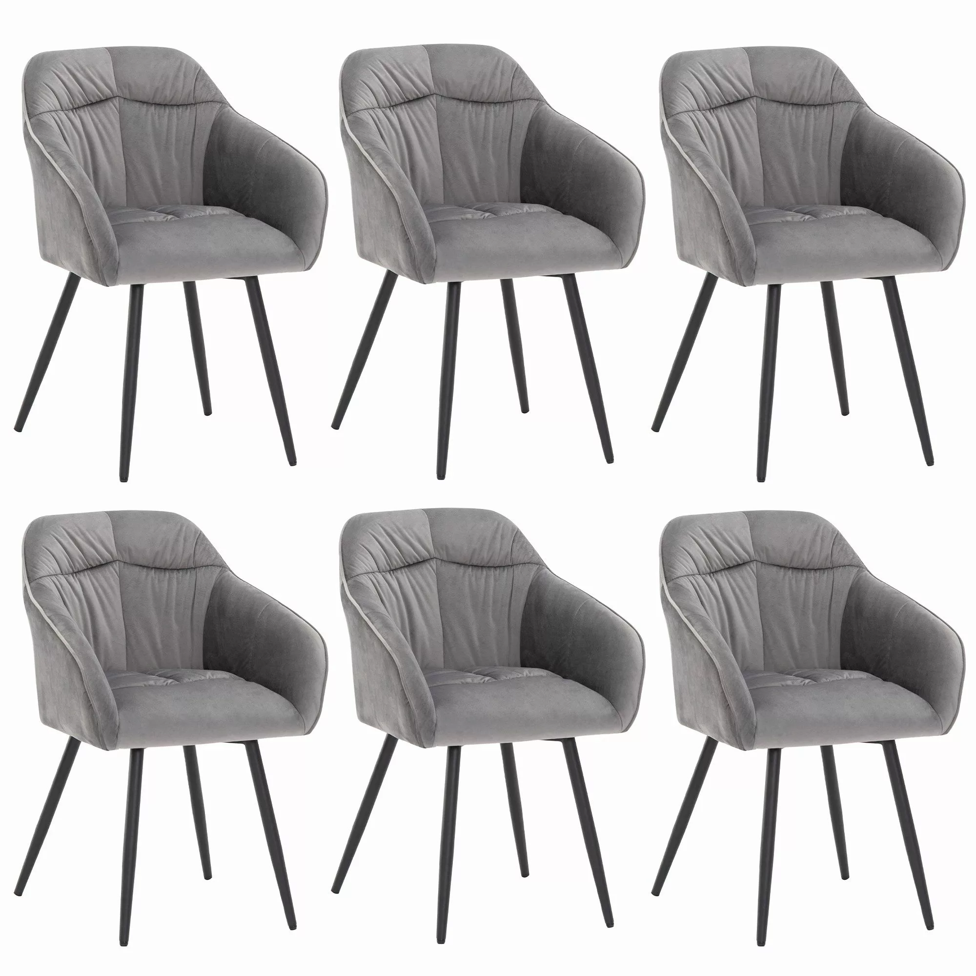 OKWISH Esszimmerstuhl Polsterstuhl (Polsterstuhl mit Metallbeine günstig online kaufen