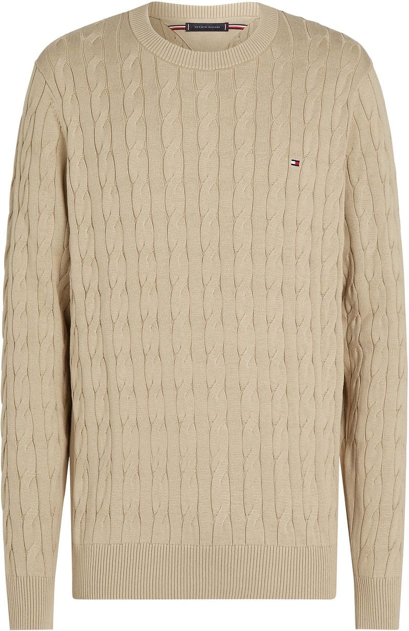 Tommy Hilfiger Pullover Cable Beige - Größe XXL günstig online kaufen