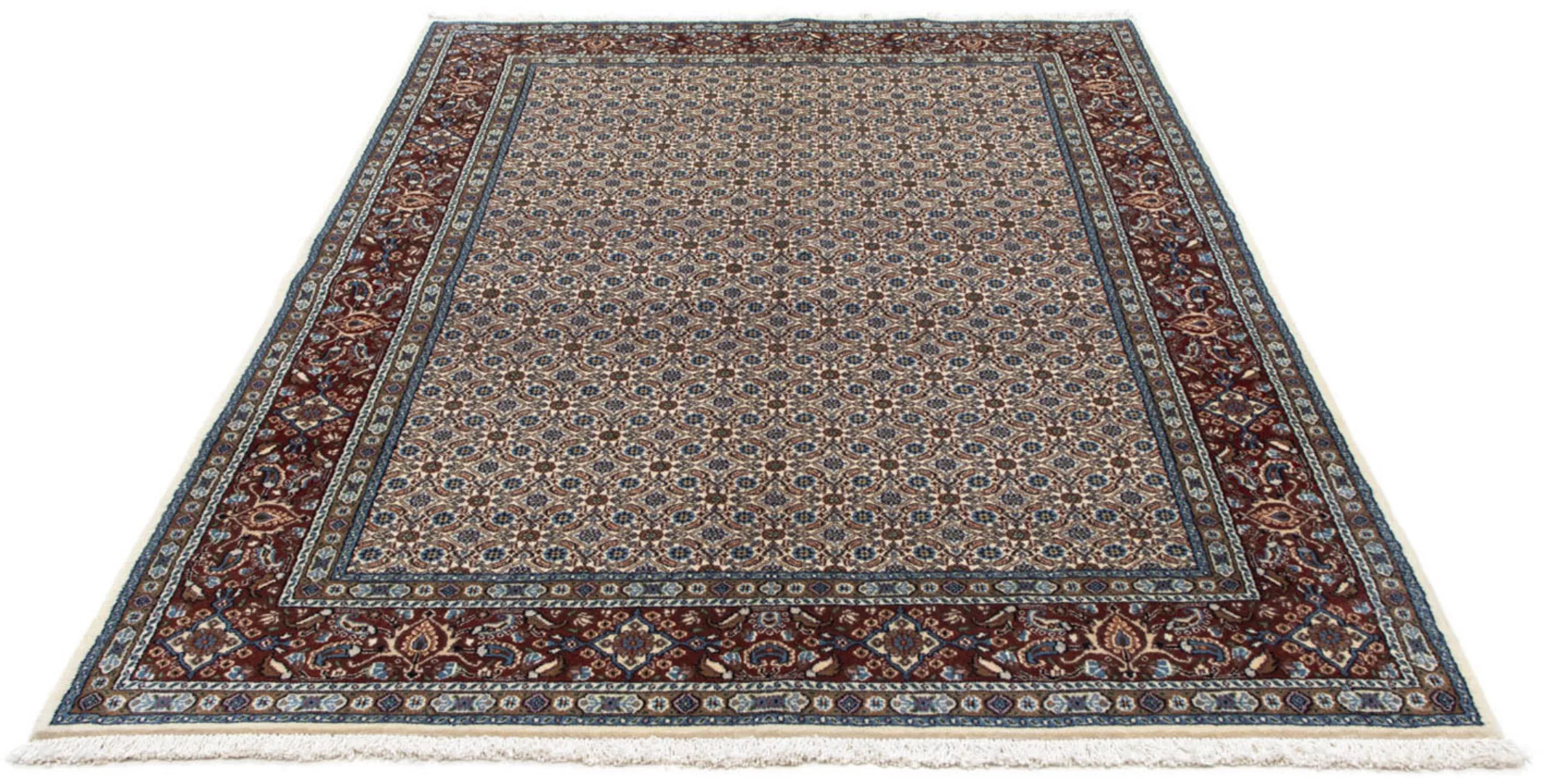 morgenland Wollteppich »Moud Stark Gemustert Beige 235 x 174 cm«, rechtecki günstig online kaufen