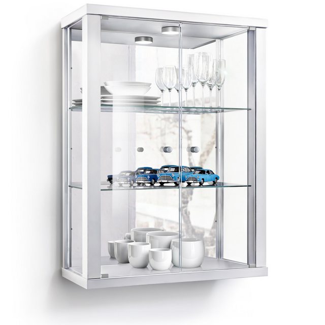 VR-Wohnideen Hängevitrine C1013 (Glasvitrine (80x60x20 cm) mit 2 Glastüren) günstig online kaufen