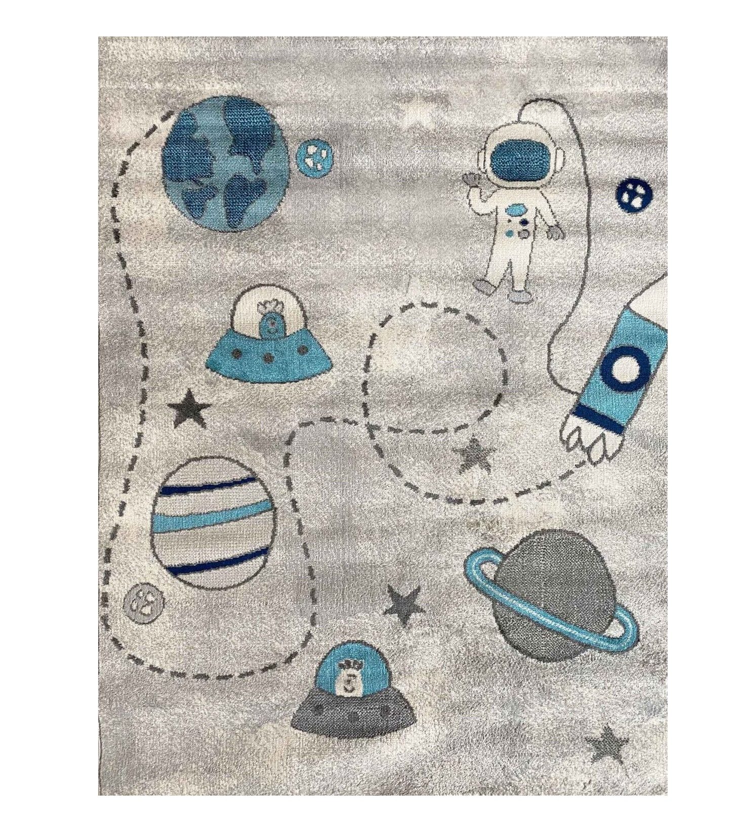Vimoda Kinderteppich Astronaut in Grau und günstig online kaufen