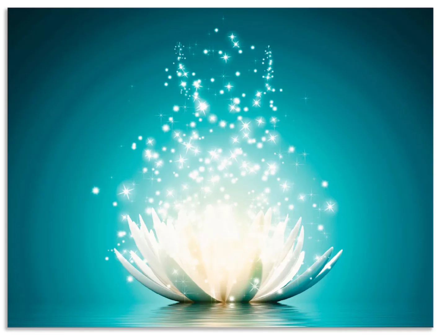 Artland Wandbild "Magie der Lotus-Blume", Blumen, (1 St.), als Alubild, Out günstig online kaufen