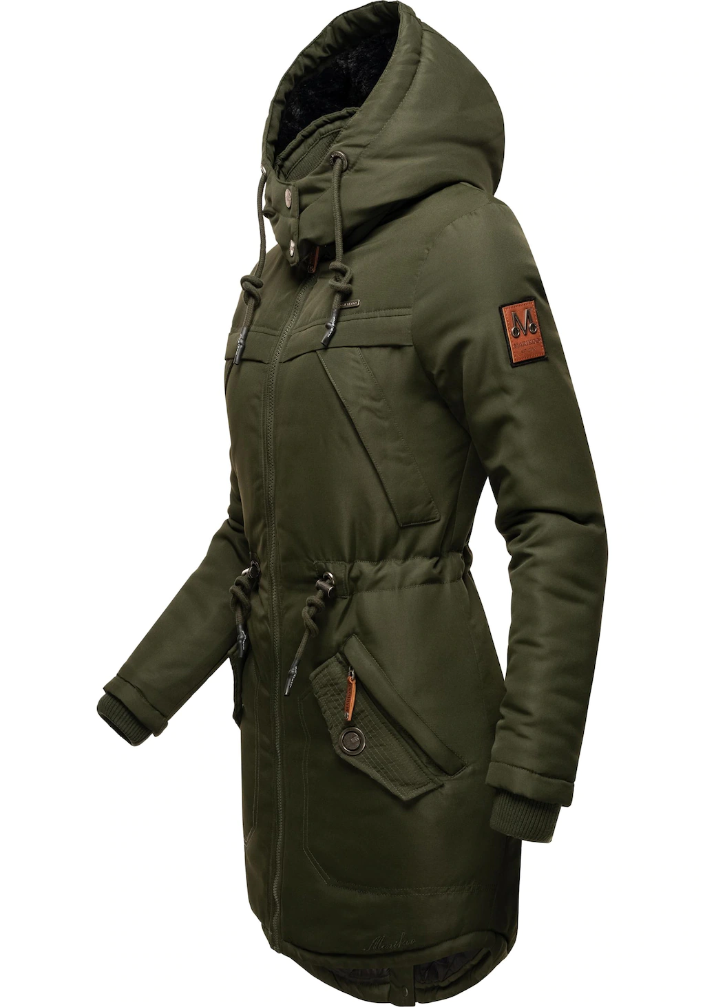 Marikoo Wintermantel "Kamii", sportlicher Damen Winterparka mit abnehmb. Ka günstig online kaufen