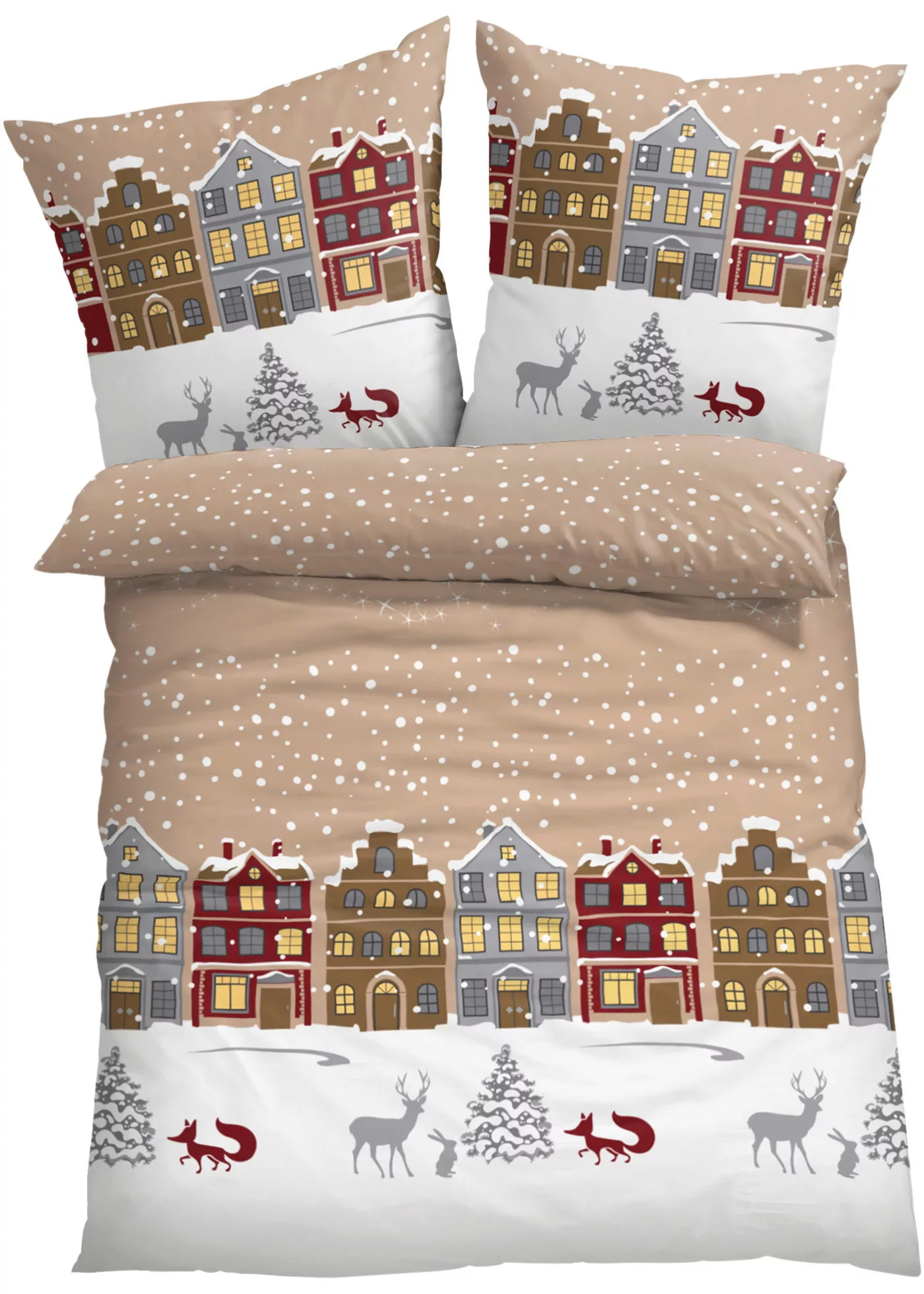 Bettwäsche mit winterlichem Design günstig online kaufen