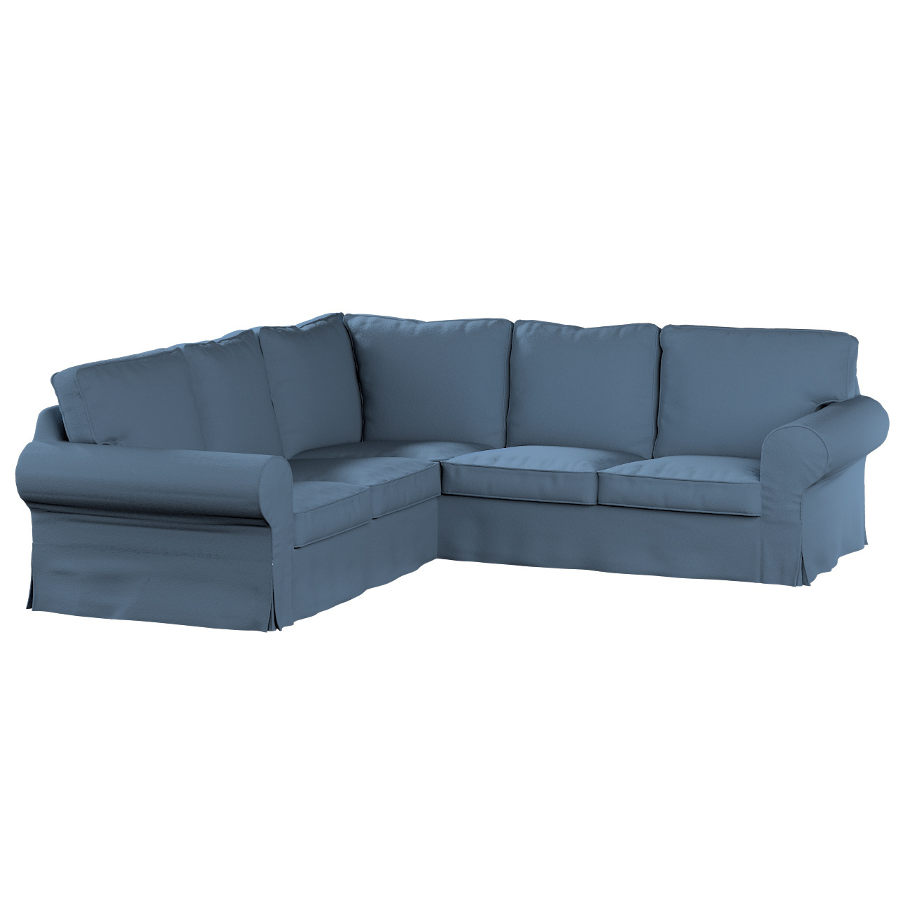 Bezug für Ektorp Ecksofa, blau, Sofahusse für Ektorp Ecksofa, Bouclé (702-8 günstig online kaufen