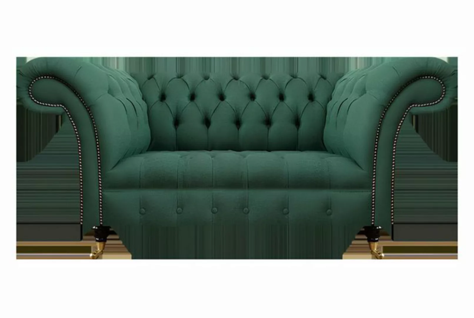 Xlmoebel Sofa Neu Chesterfield Zweisitzer Sofas in Grün für das Wohnzimmer, günstig online kaufen