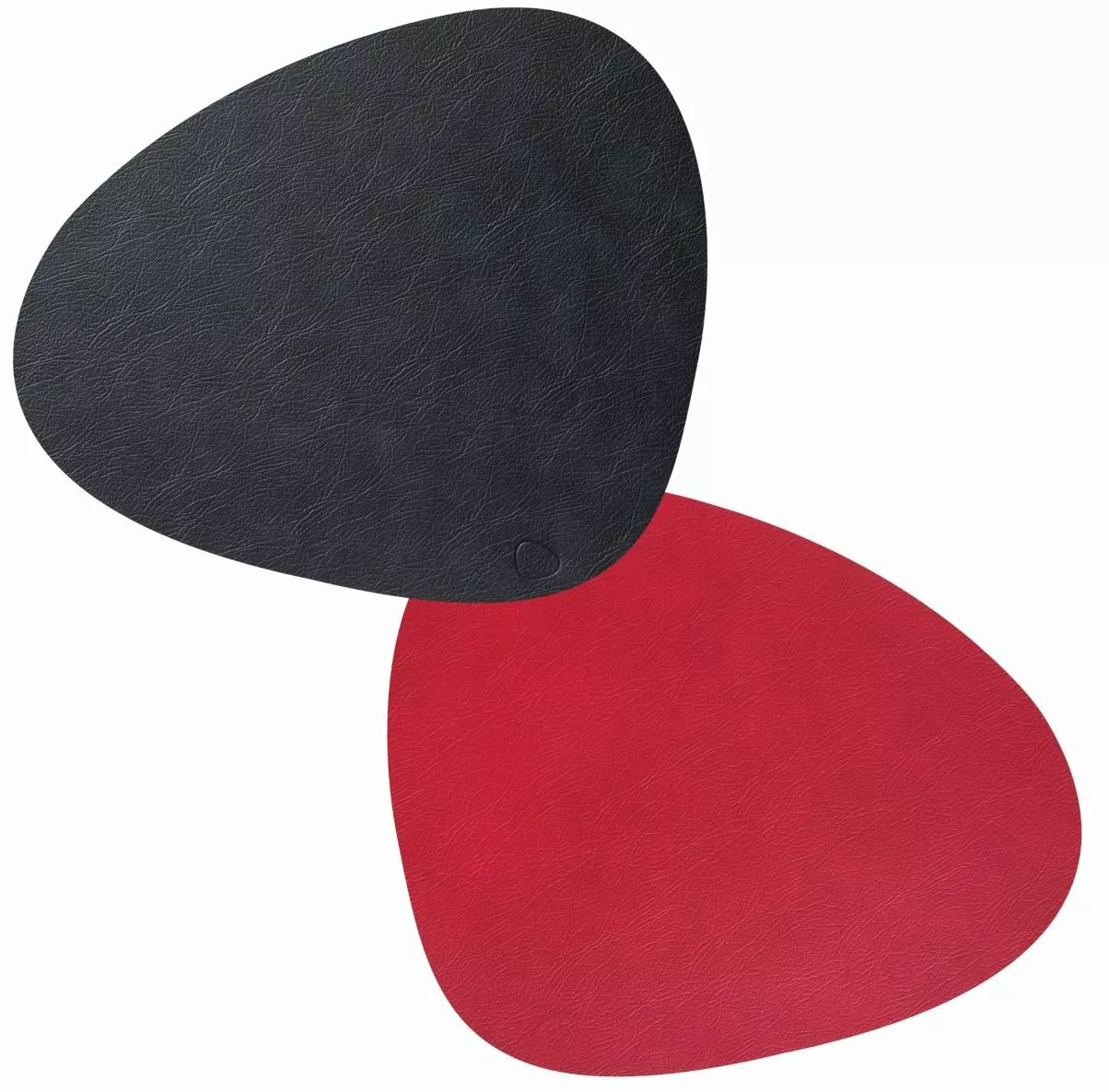 LIND DNA Tischsets DOUBLE CLOUD Tischset Curve L black/red 37 x 44 cm (mehr günstig online kaufen