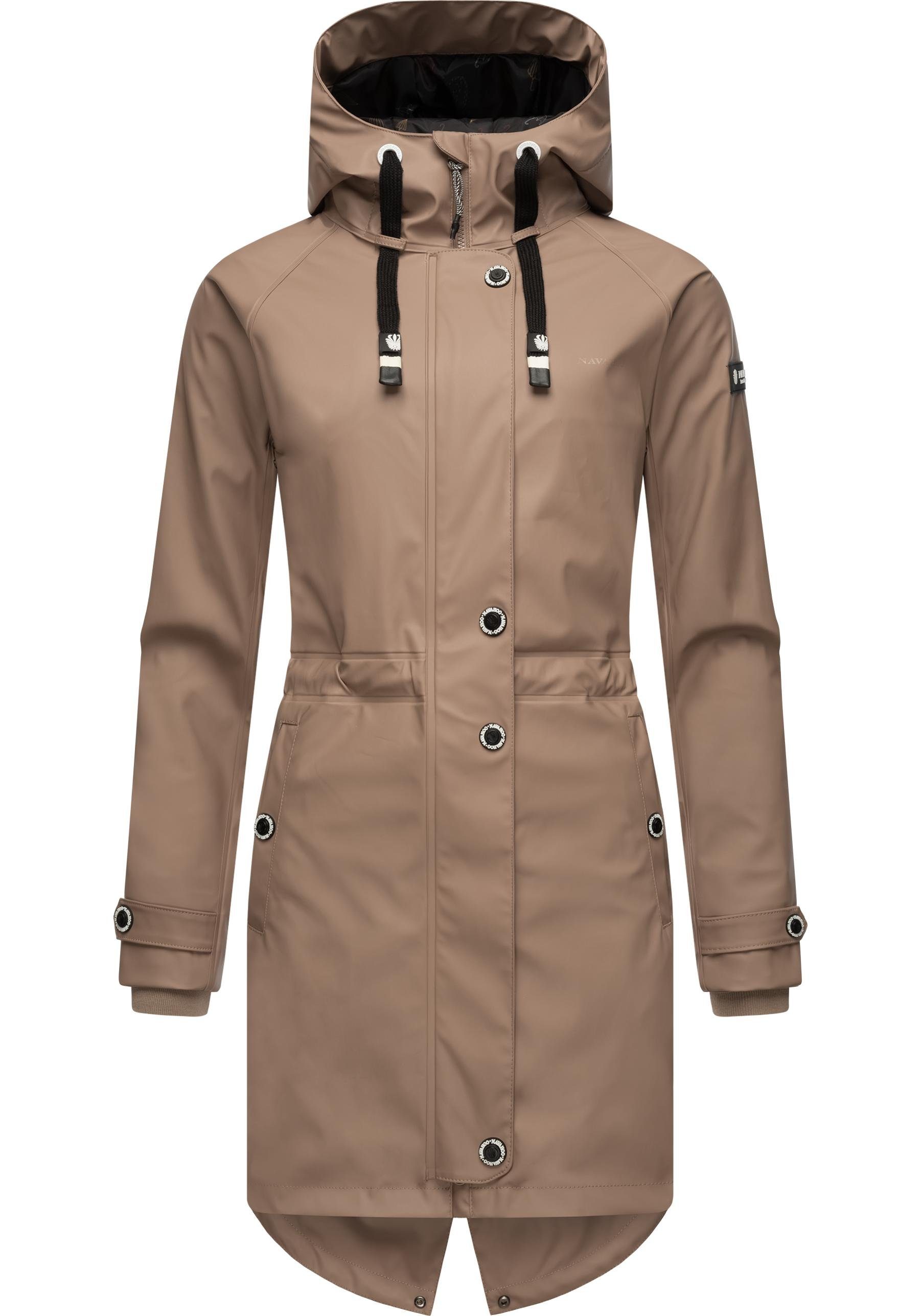 Navahoo Regenjacke "Rainy Flower", mit Kapuze, modischer Damen Regenmantel günstig online kaufen