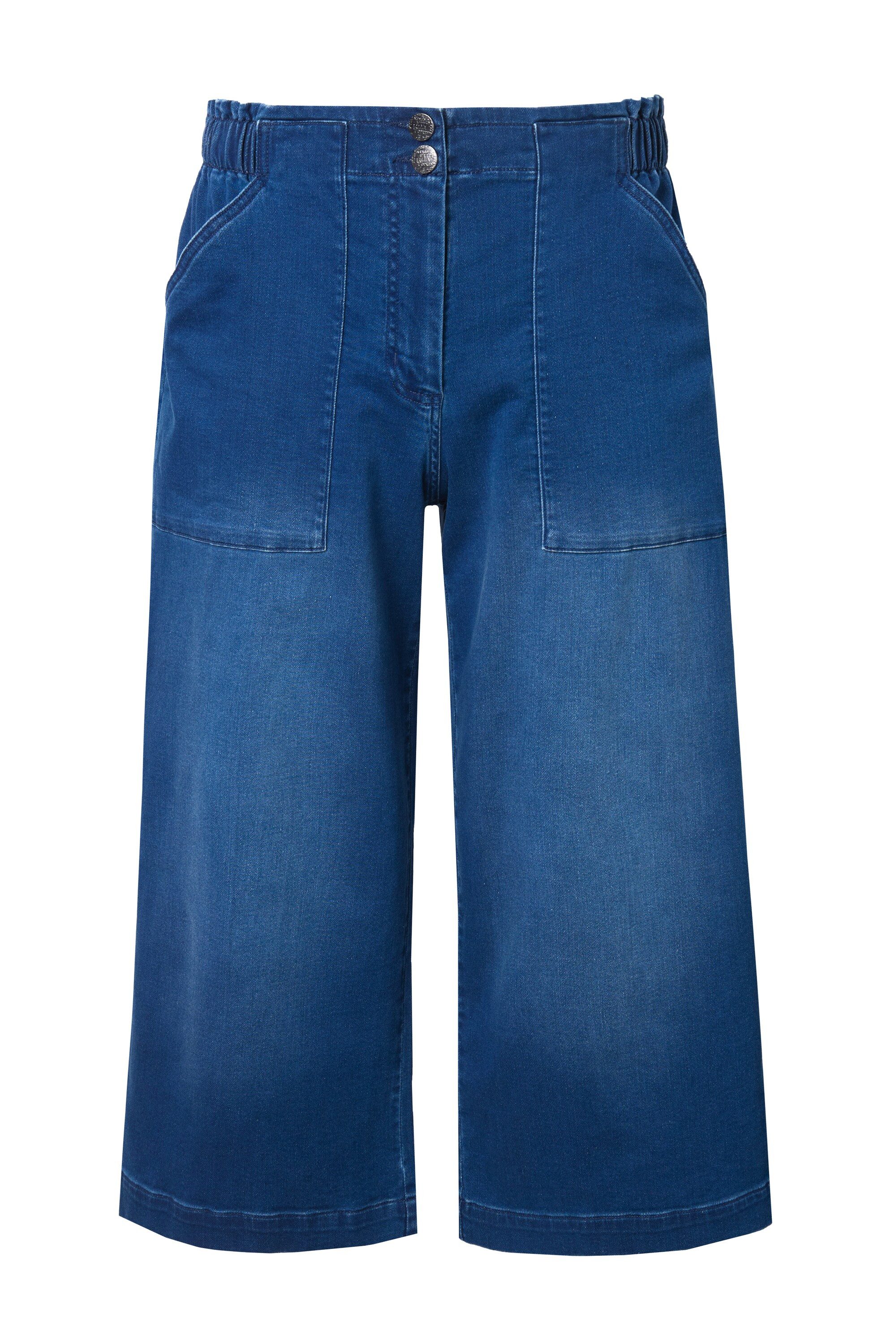 Ulla Popken Regular-fit-Jeans Jeans-Culotte Rose weites günstig online kaufen
