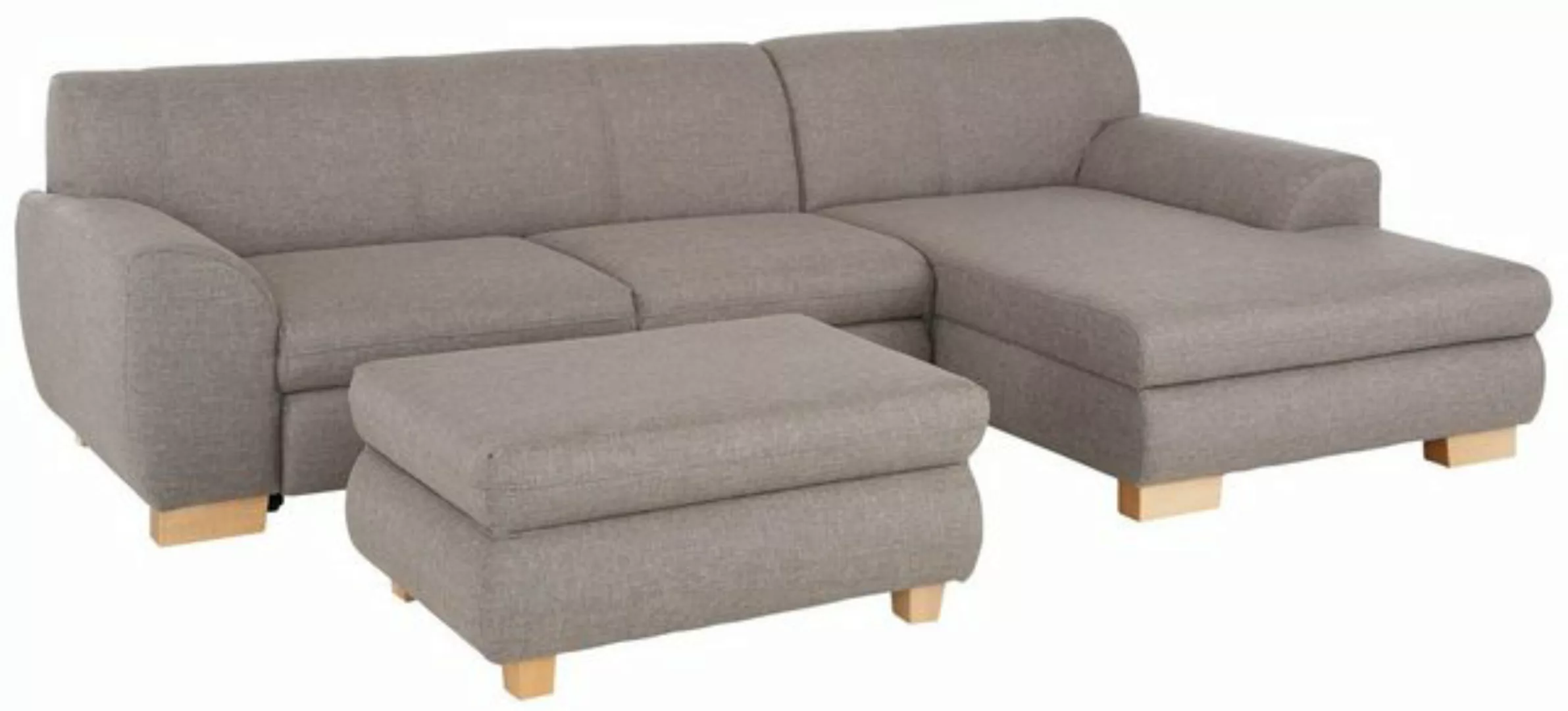 Home affaire Ecksofa Nika L-Form, Polsterecke, Struktur fein oder Melrose/S günstig online kaufen