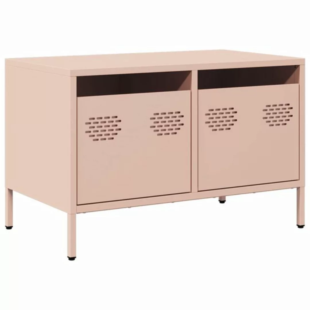 vidaXL TV-Schrank TV-Schrank Rosa 68x39x43,5 cm Kaltgewalzter Stahl (1-St) günstig online kaufen