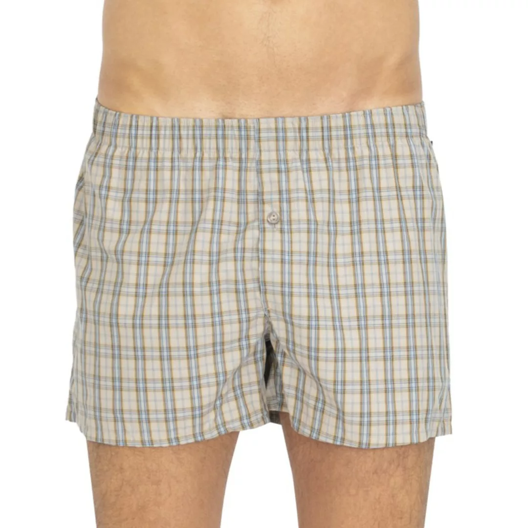 Hanro Boxershorts Beige kariert günstig online kaufen