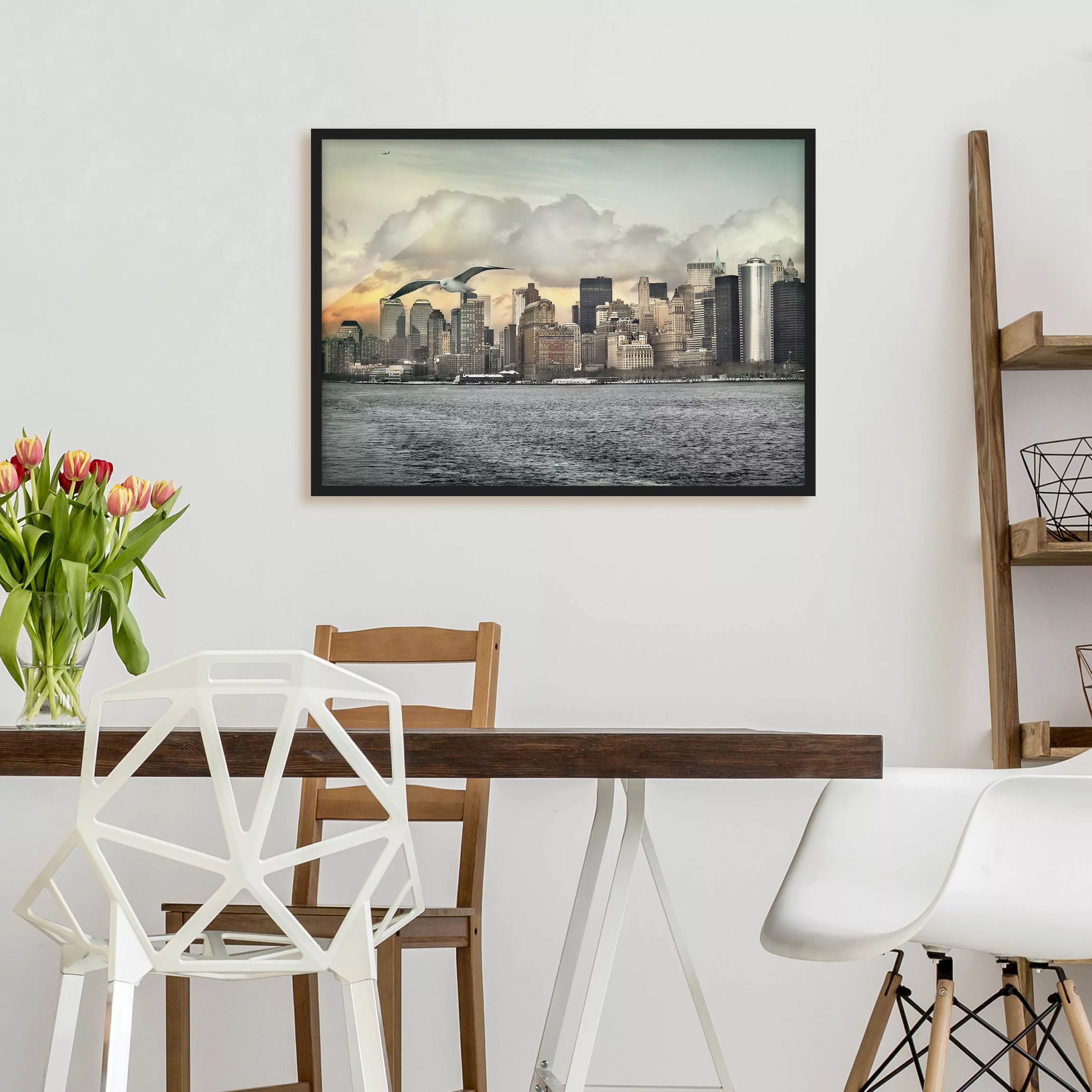 Bild mit Rahmen Architektur & Skyline - Querformat No.YK1 New York günstig online kaufen