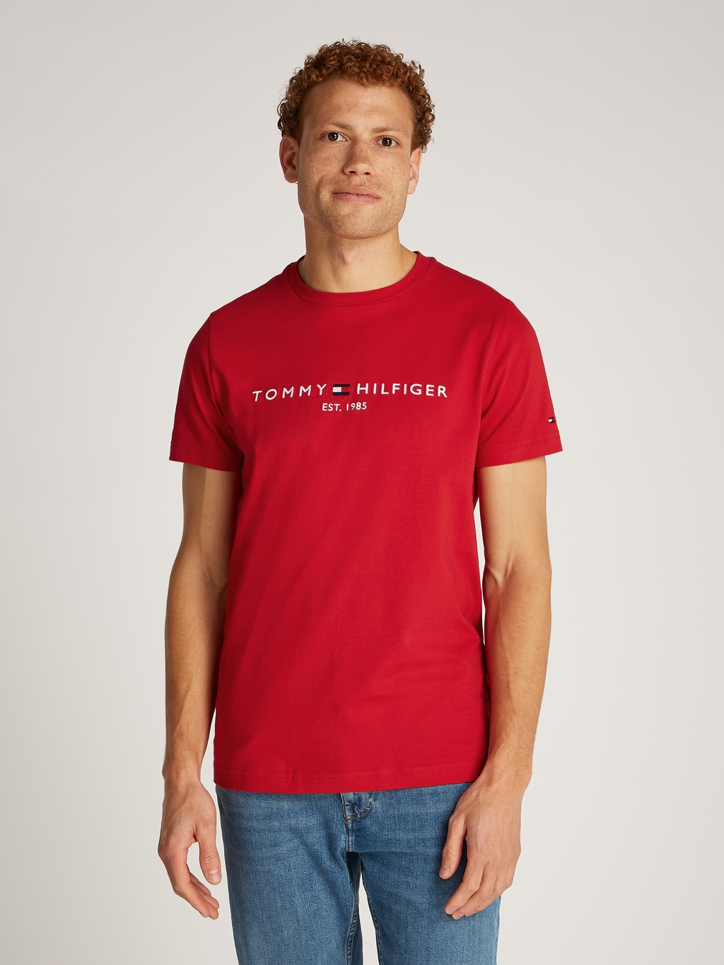 Tommy Hilfiger T-Shirt "TOMMY LOGO TEE", aus reiner Baumwolle günstig online kaufen