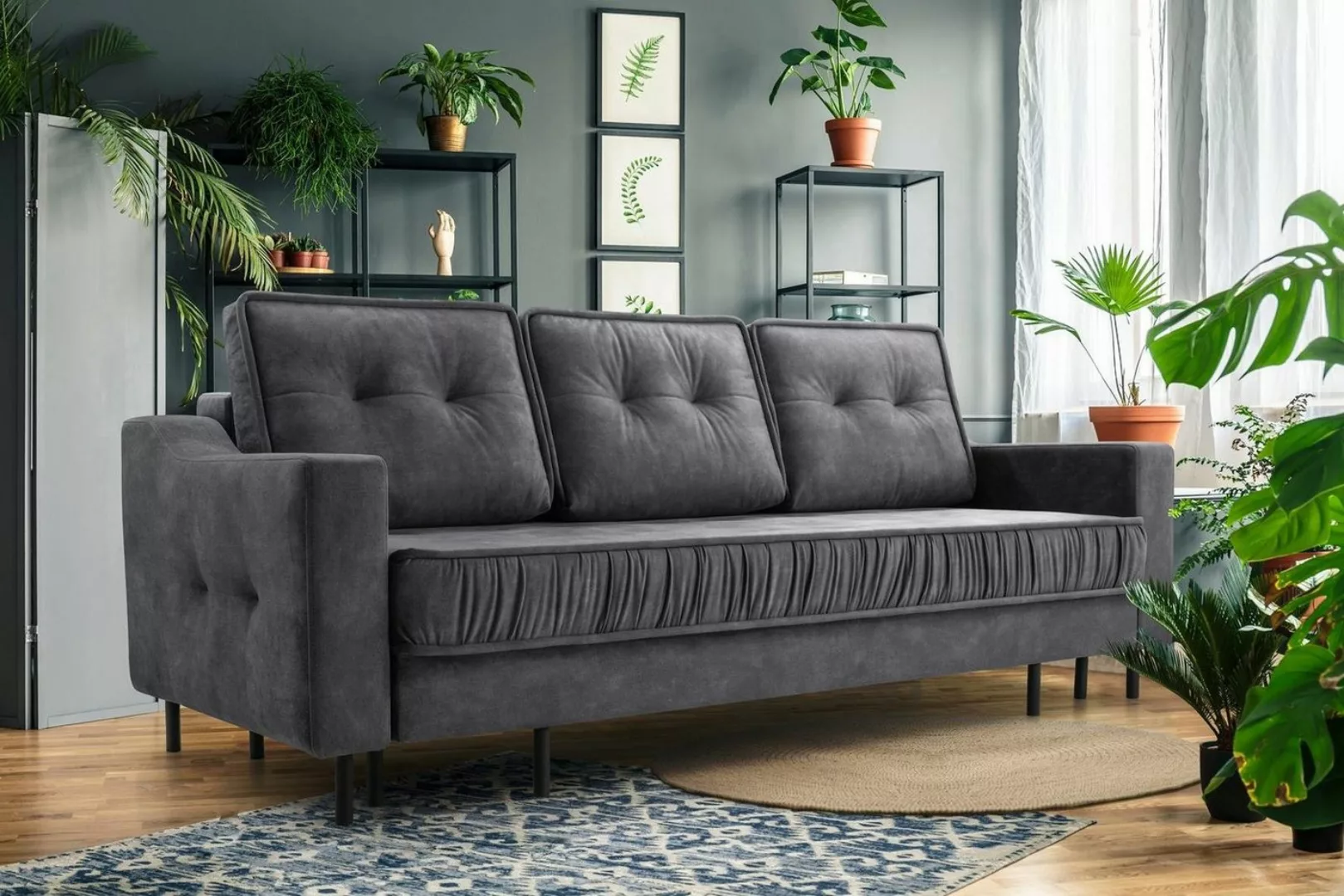 Beautysofa 3-Sitzer ALA, im skandinavisches Stil, mit hohe Metallbeine, für günstig online kaufen