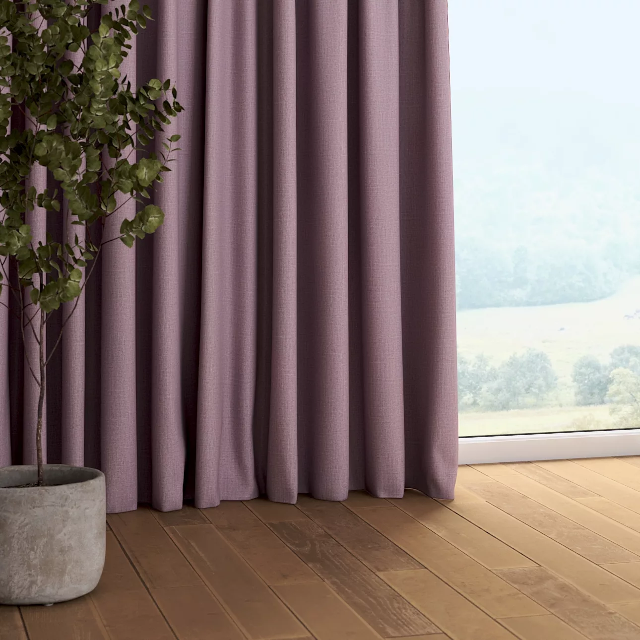 Vorhang mit Kräuselband, violett, Dimout 145 cm (269-60) günstig online kaufen