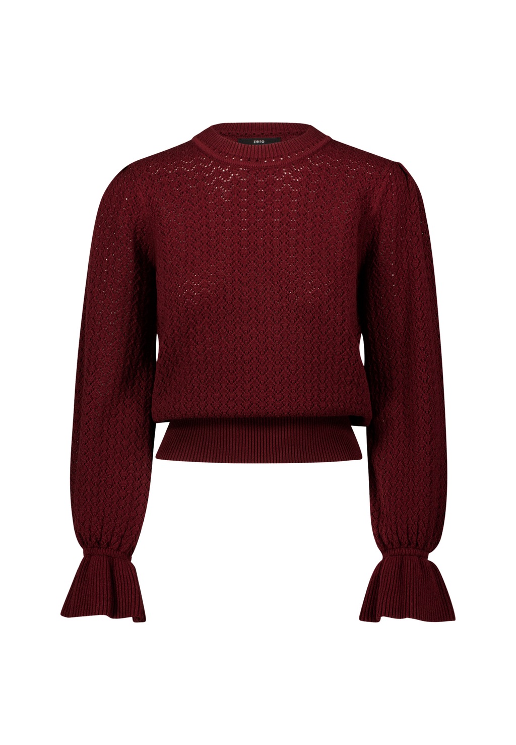 Zero Strickpullover "zero Damen Pullover mit Volant-Ärmeln", (1 tlg.), weit günstig online kaufen