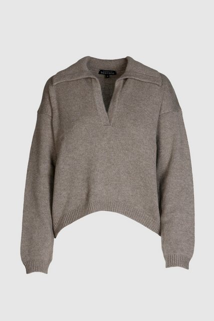 Boscana Kaschmirpullover Pullover aus Kaschmir und Seide in Braun Rippstric günstig online kaufen