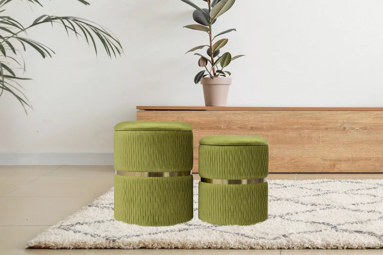 Kayoom Polsterhocker Hocker Zora 425 2er-Set, günstig online kaufen