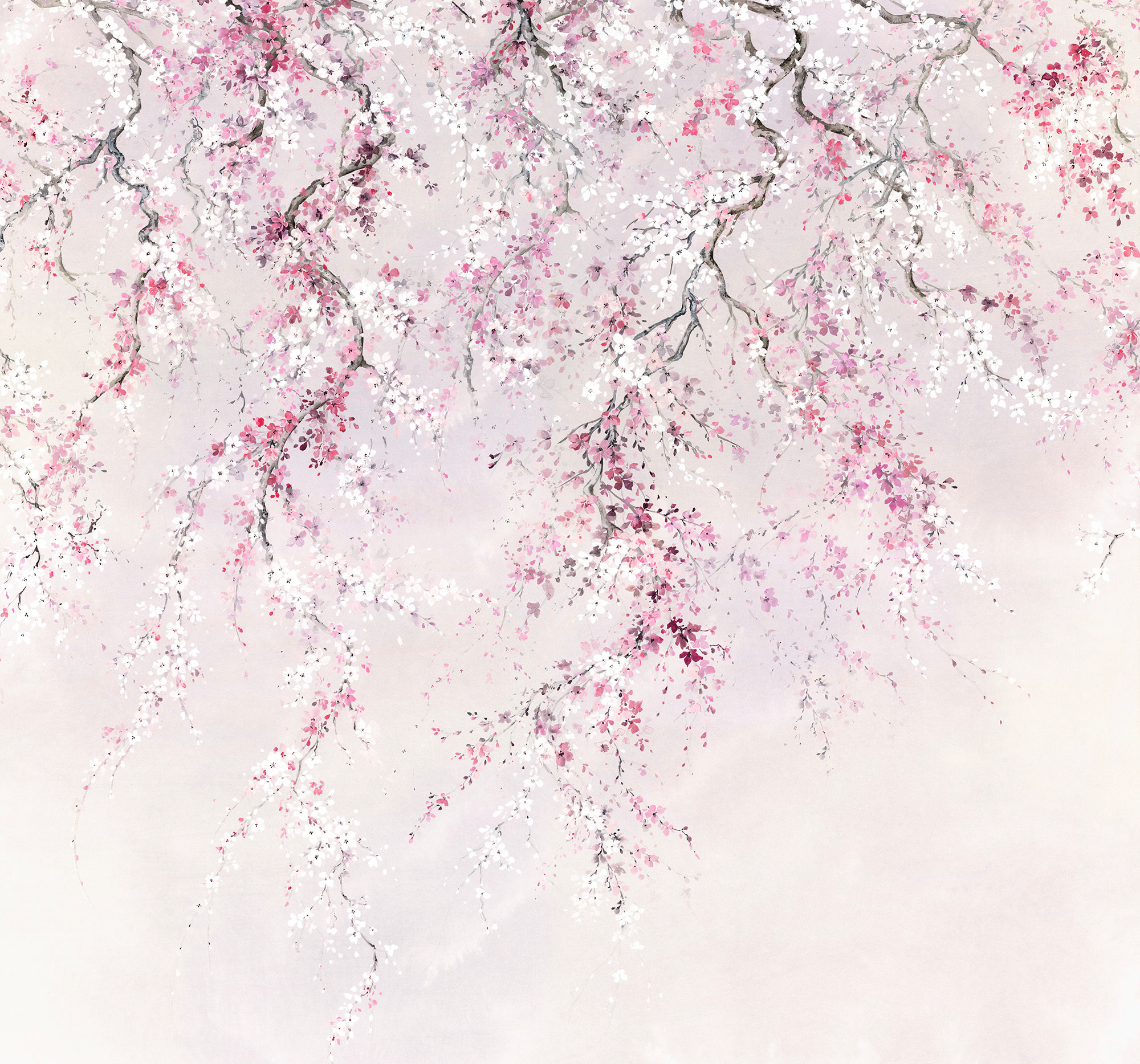 Sanders & Sanders Fototapete Kirschblüten Rosa 300 x 280 cm 612002 günstig online kaufen