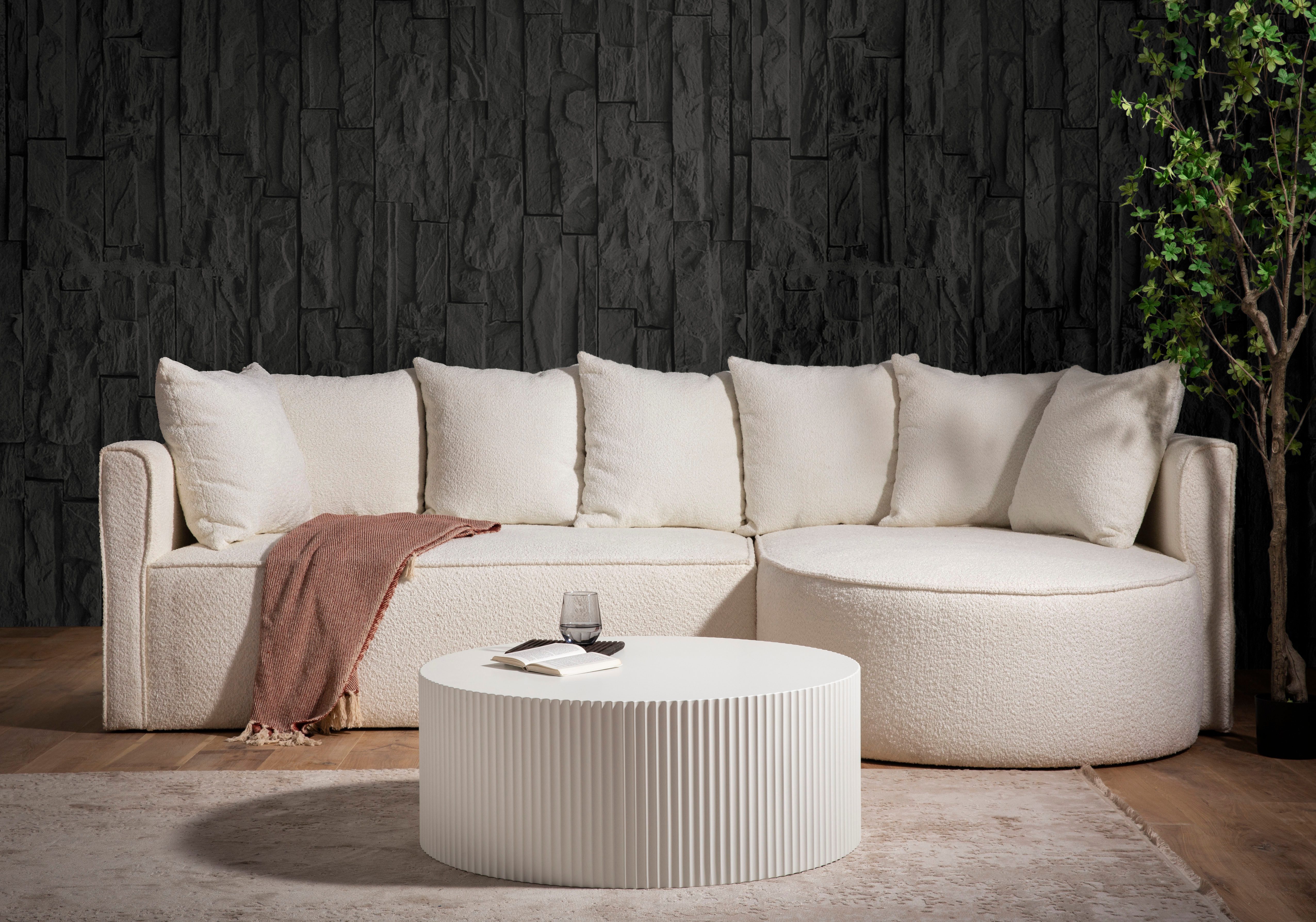 SalesFever Couchtisch "New Orleans", (Set, 1 St.), mit umlaufender Rillenst günstig online kaufen