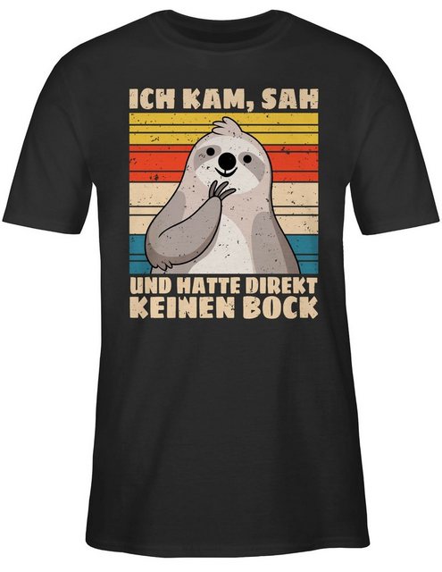 Shirtracer T-Shirt Ich kam, sah und hatte direkt keinen Bock Sprüche Statem günstig online kaufen