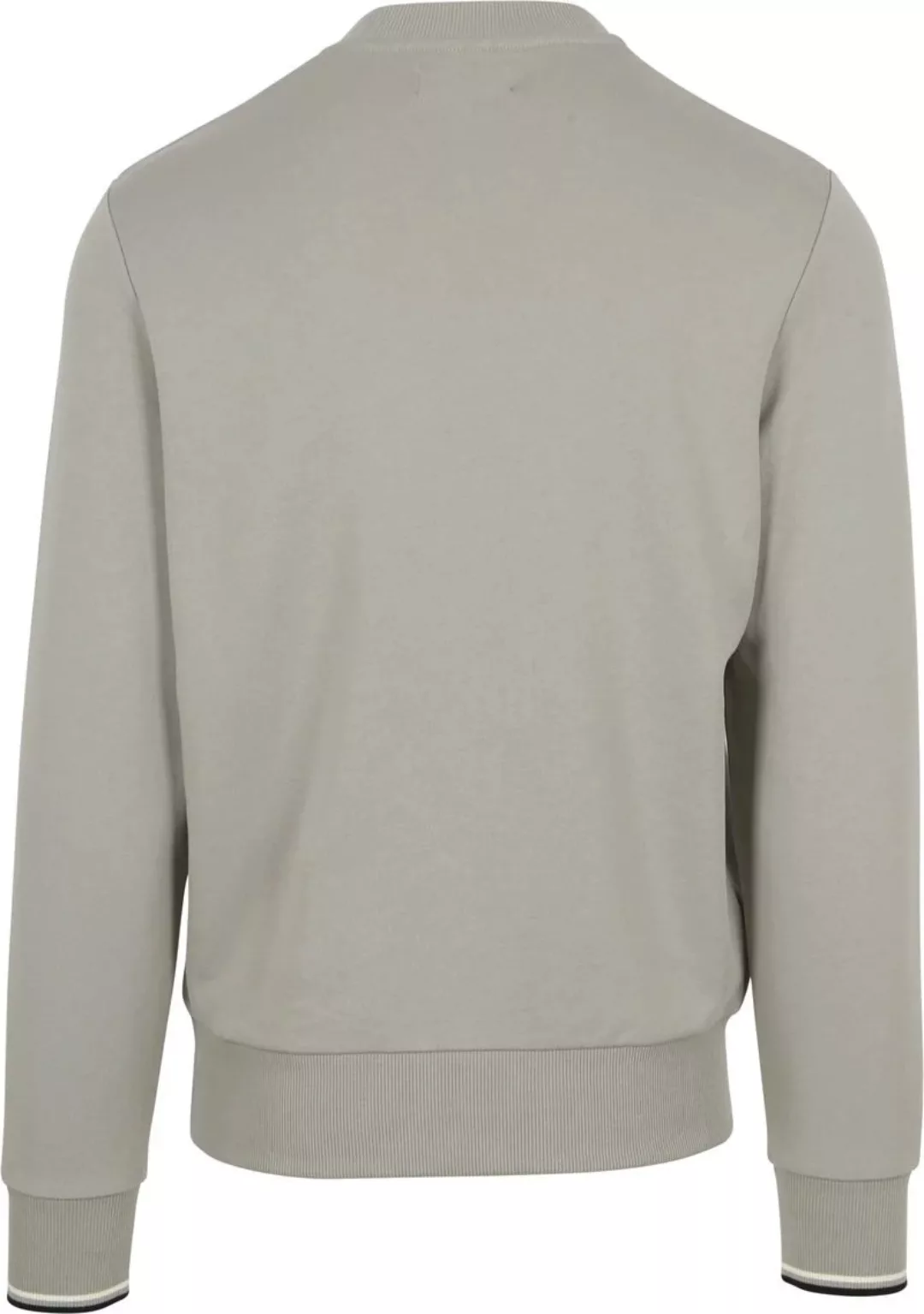 Fred Perry Sweater Logo Limestone Grau - Größe L günstig online kaufen