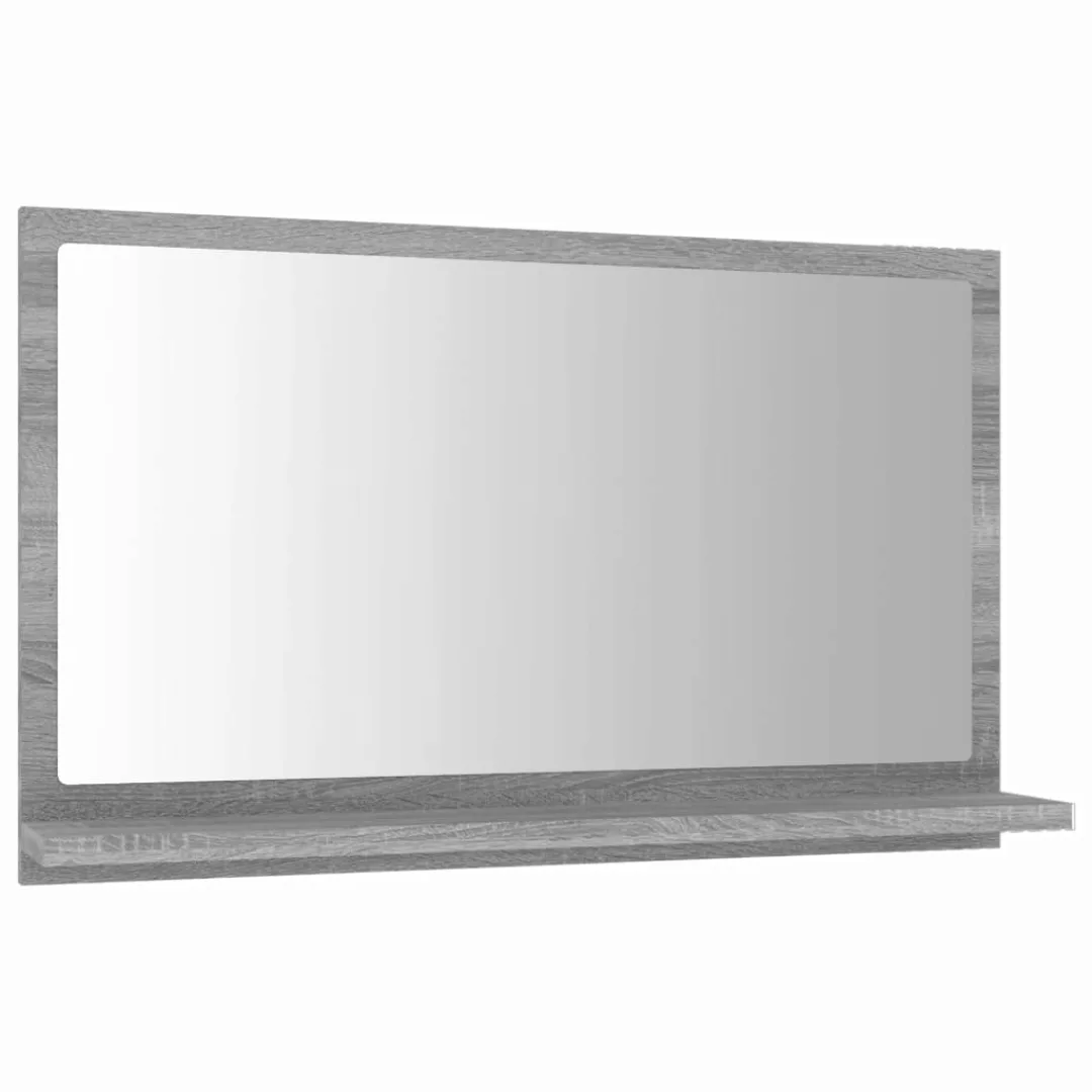 Vidaxl Badspiegel Grau Sonoma 60x10,5x37 Cm Holzwerkstoff günstig online kaufen
