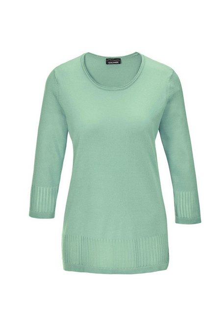 GOLDNER 3/4 Arm-Pullover Gepflegter Ajour-Pullover mit femininen Durchbrüch günstig online kaufen