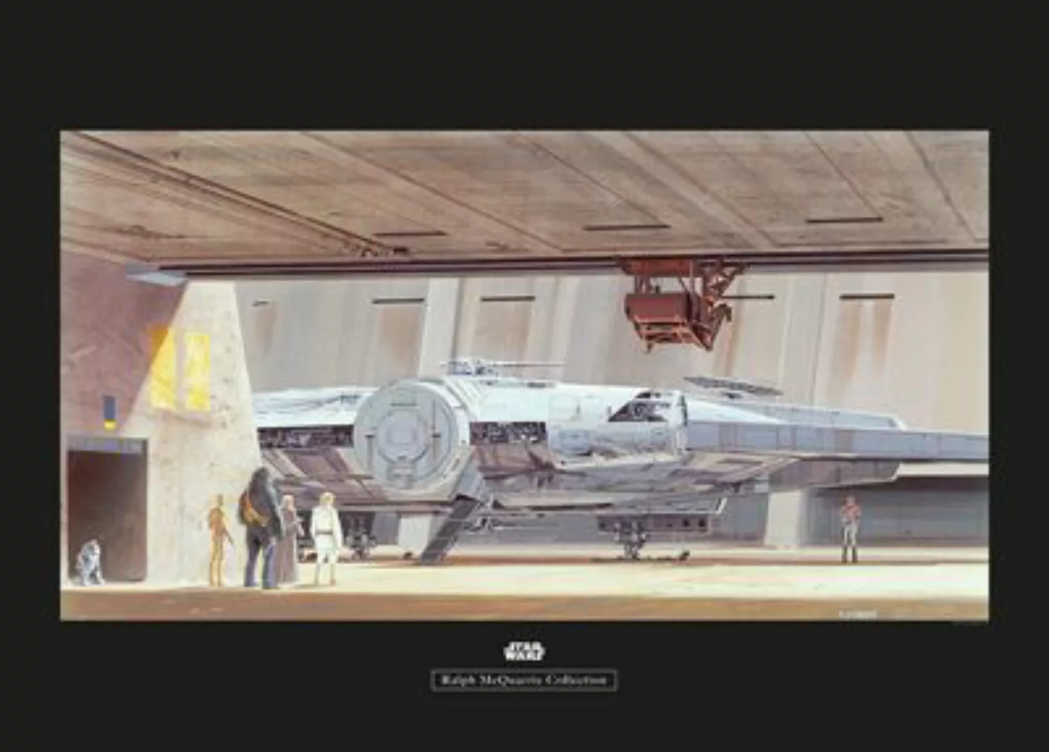 KOMAR Wandbild - Star Wars Classic RMQ Mos Eisley Hangar - Größe: 70 x 50 c günstig online kaufen